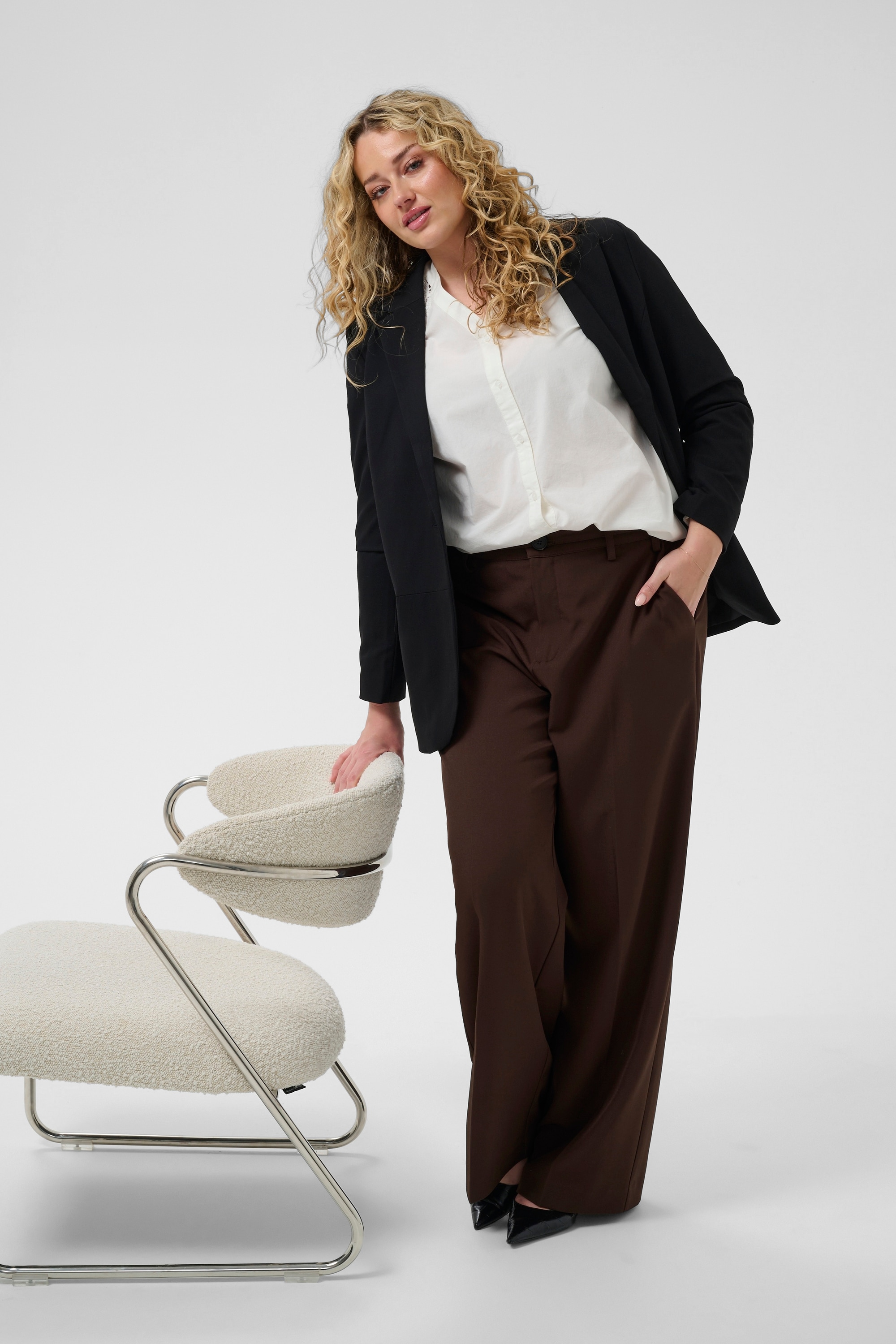 KAFFE Curve Marlene-Hose »Damen Hose KCluma«
