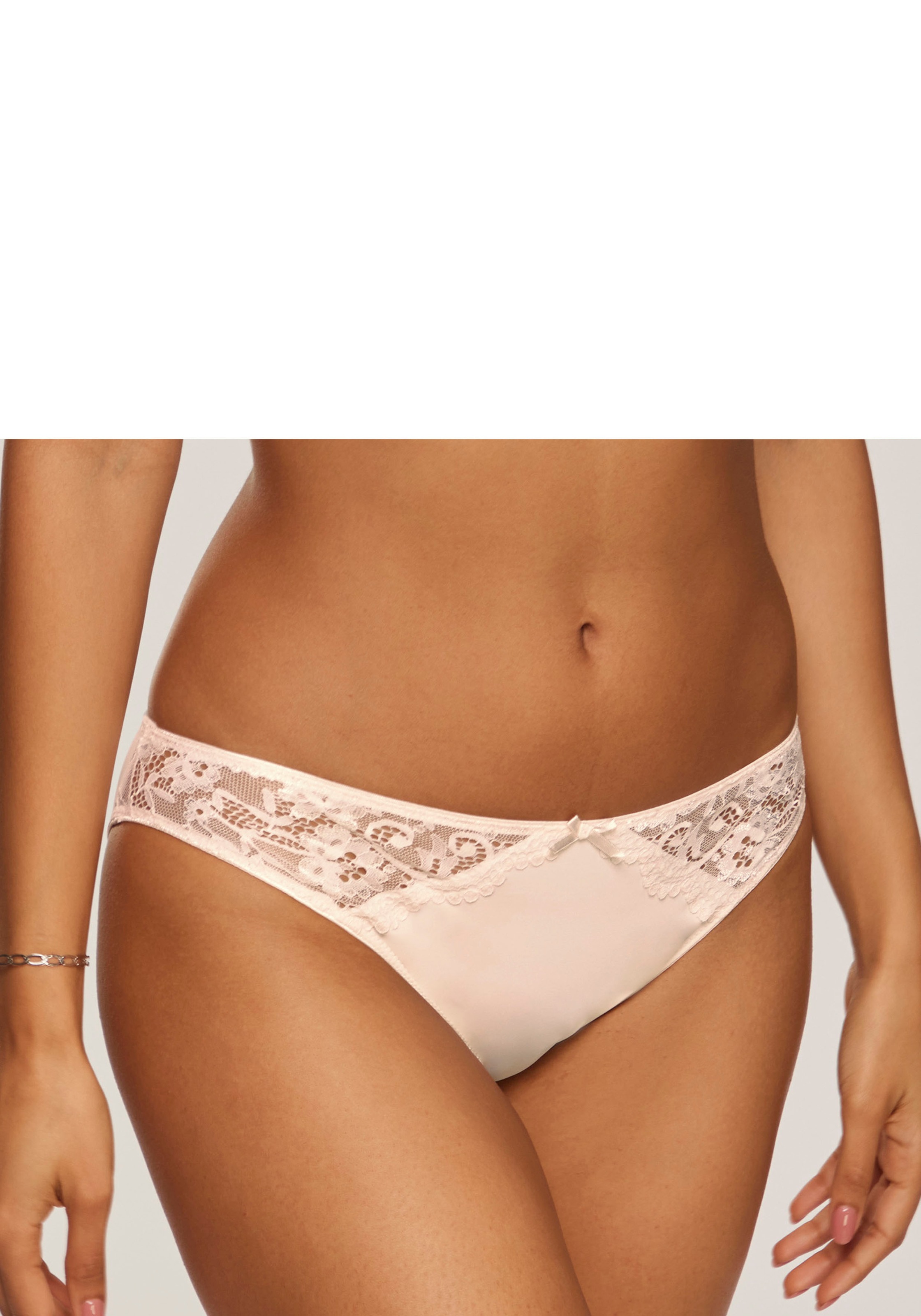 Nuance by Lascana Slip aus weichem Microtouch-Material mit Spitzeneinsätzen, Basic