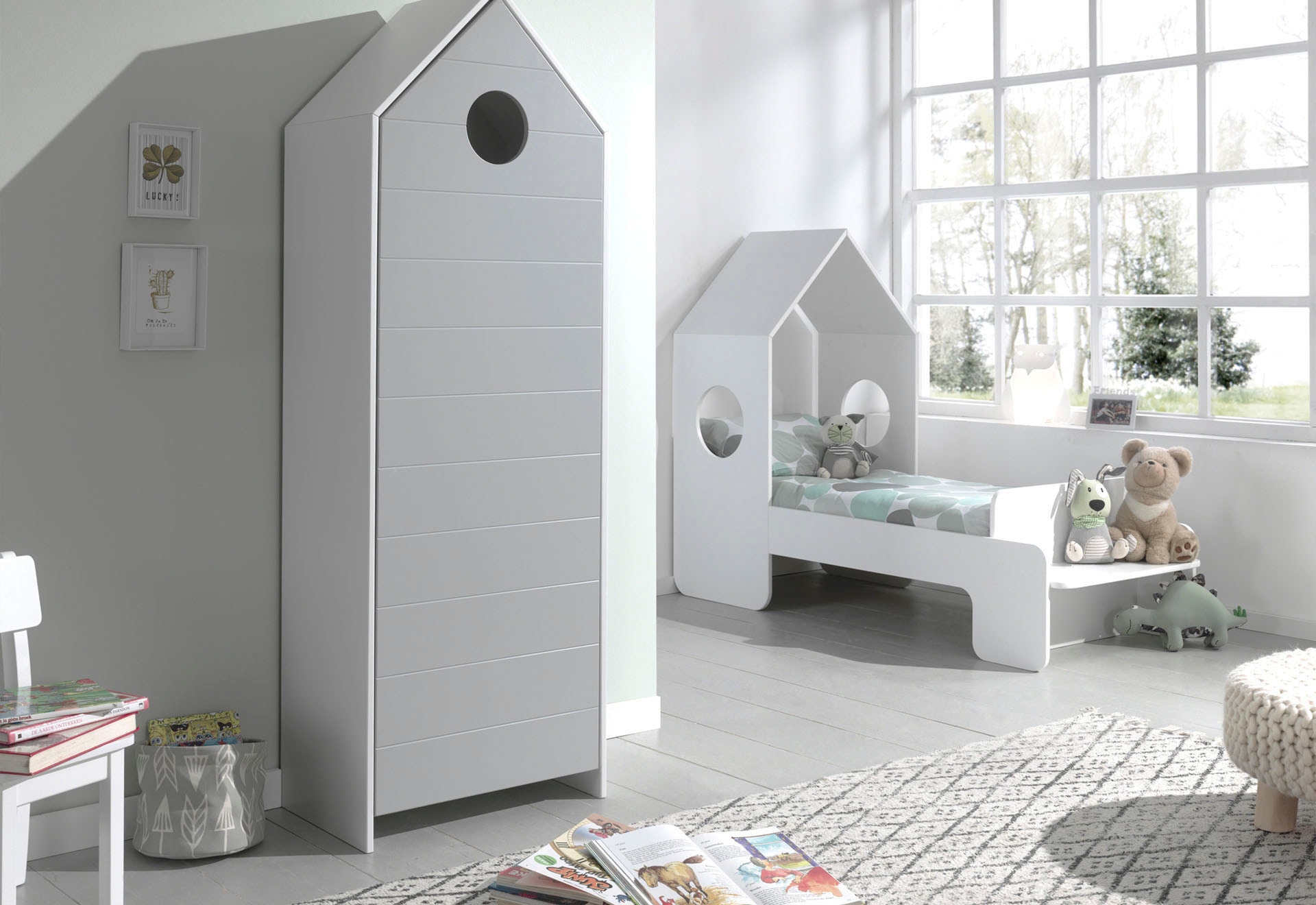 Vipack Drehtürenschrank »Casami, mit Soft-Close, viel Stauraum, TOP modern«, (B/H/T ca. 57,6x171,3x37cm, verschiedene Farben, Strandhaus-Optik), als Kleider-/Wäscheschrank nutzbar, universell einsetzbar