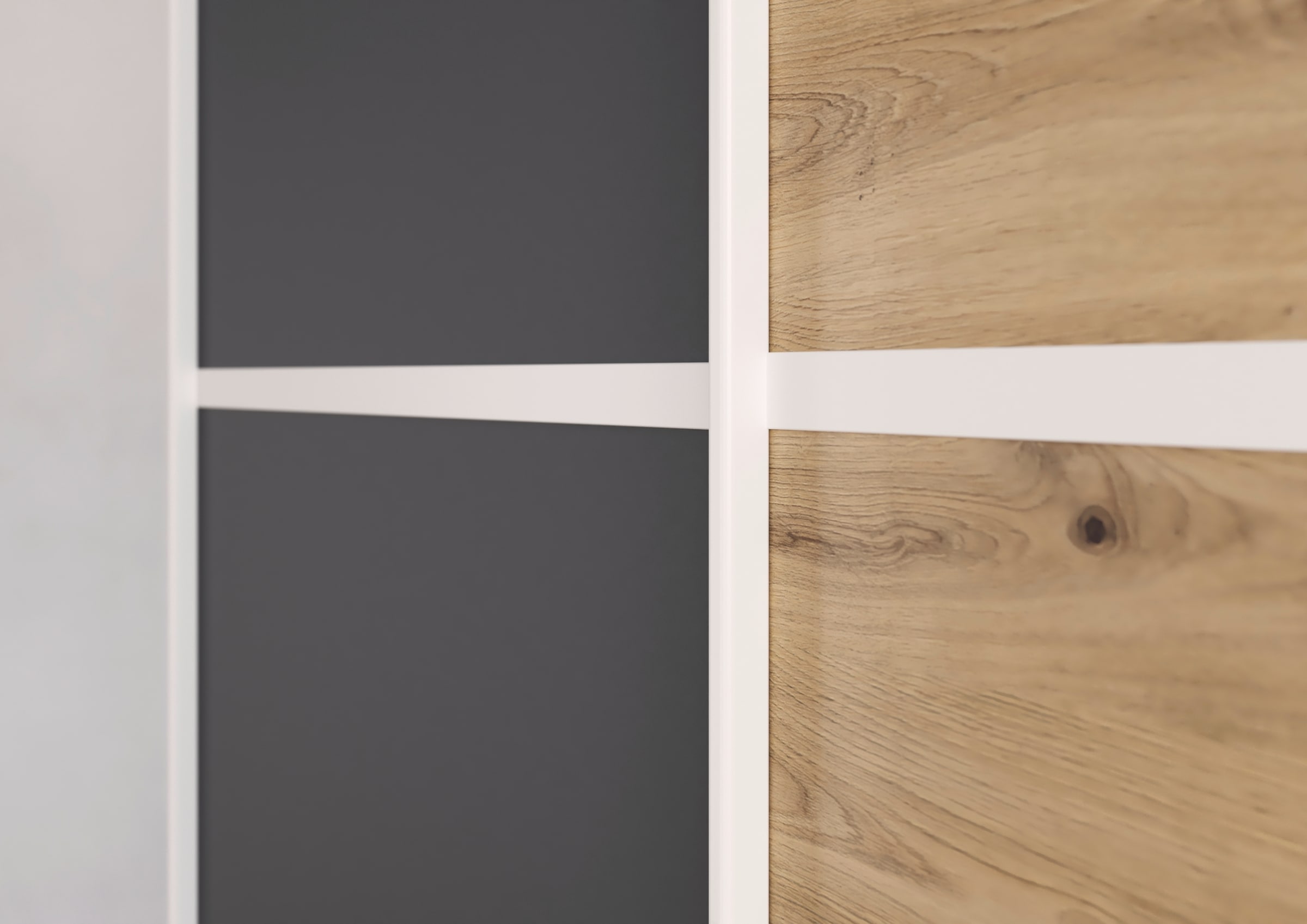 rauch Kleiderschrank »Schwebetürenschrank OTTO´s Choice Garderobe Schrank TOP ANGEBOT Avola«, (in 3 verschiedenen Ausstattungen BASIC/CLASSIC/PREMIUM), mit eleganten Zierleisten in Chrom, Schwarz oder Weiß MADE IN GERMANY