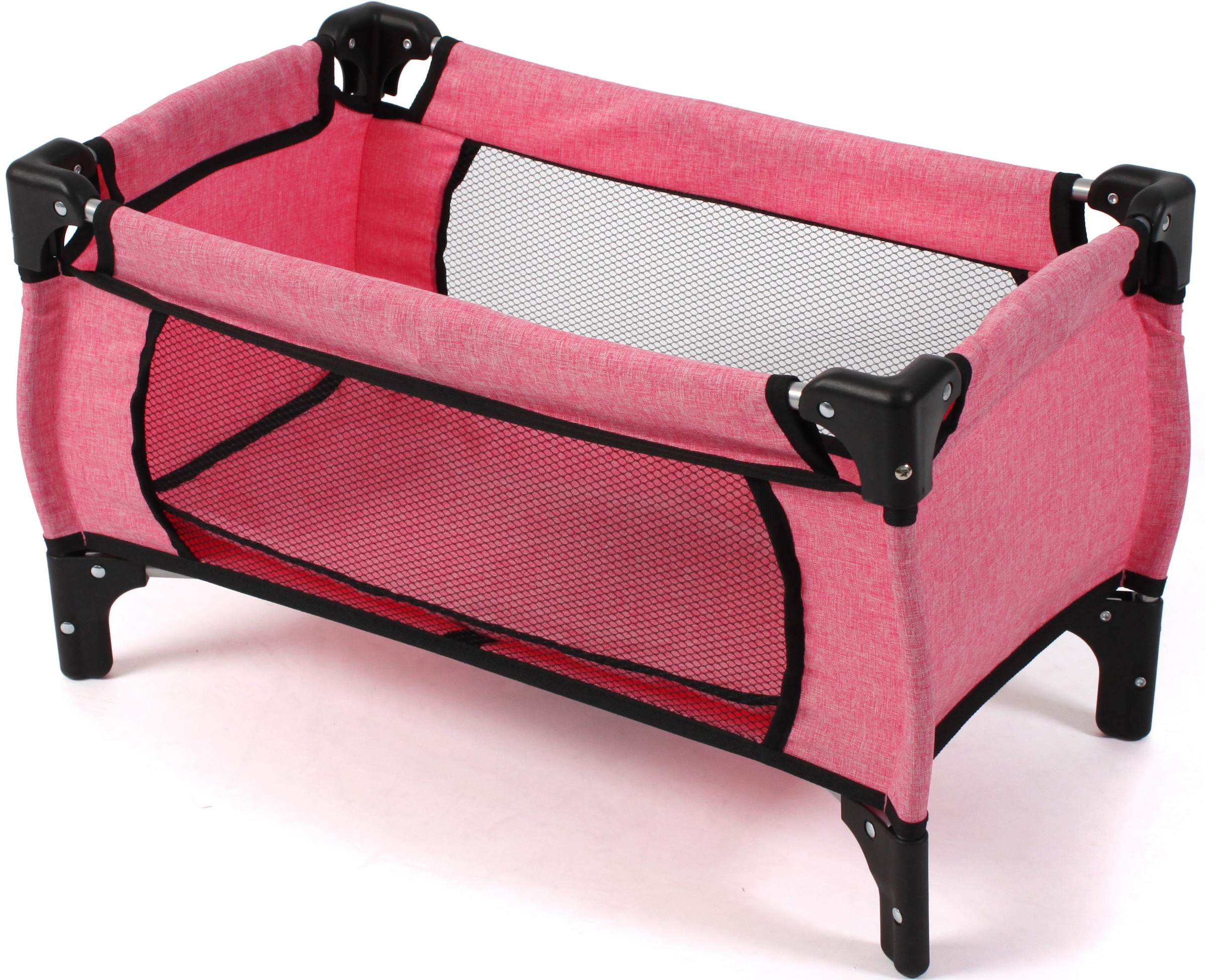 CHIC2000 Puppenbett »Deluxe, Melange Pink«, mit Tragetasche