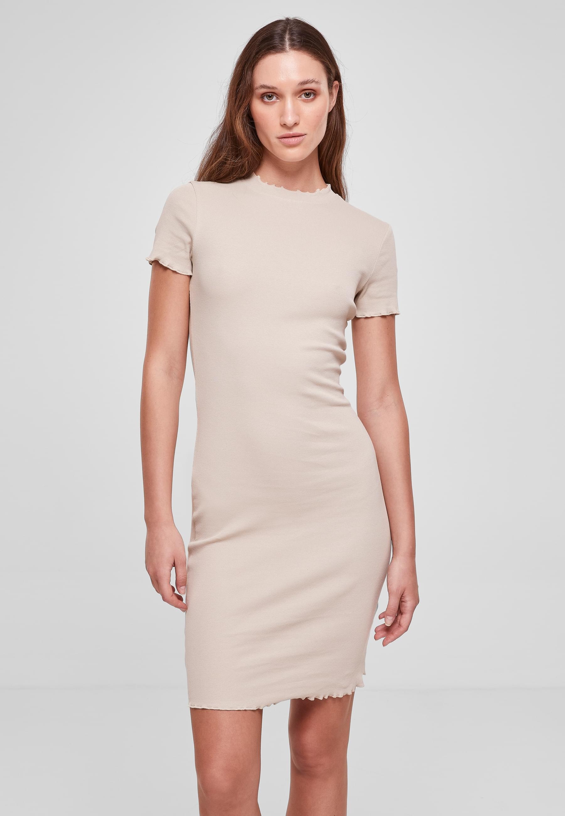 URBAN CLASSICS Shirtkleid »Urban Classics Damen Ladies Rib Tee Dress«, (1 tlg.)