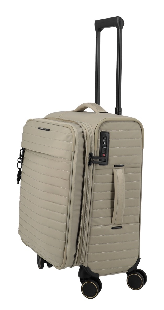 travelite Weichgepäck-Trolley »BARBARA & travelite | BARBARA STEPP, verschiedene Größen und Farben«, 4 Rollen, Weichgepäck-Koffer Schlüsselanhänger Volumenerweiterung bei S/M