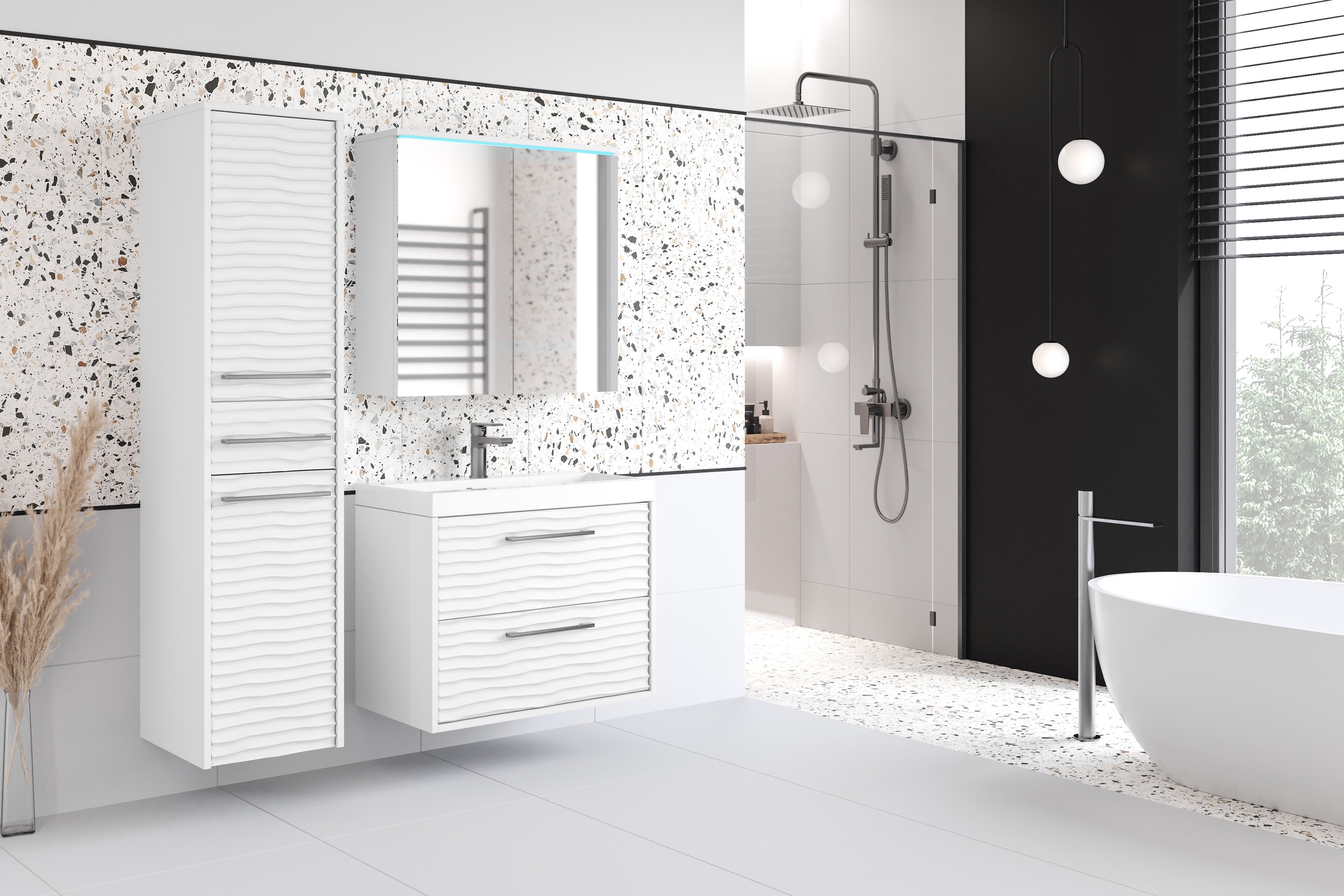 Thumbnail - welltime "Canada - Fronten mit Wellenstruktur" Komplett-Set, Fronten mit Wellenstruktur, 3 Stk. tlg.