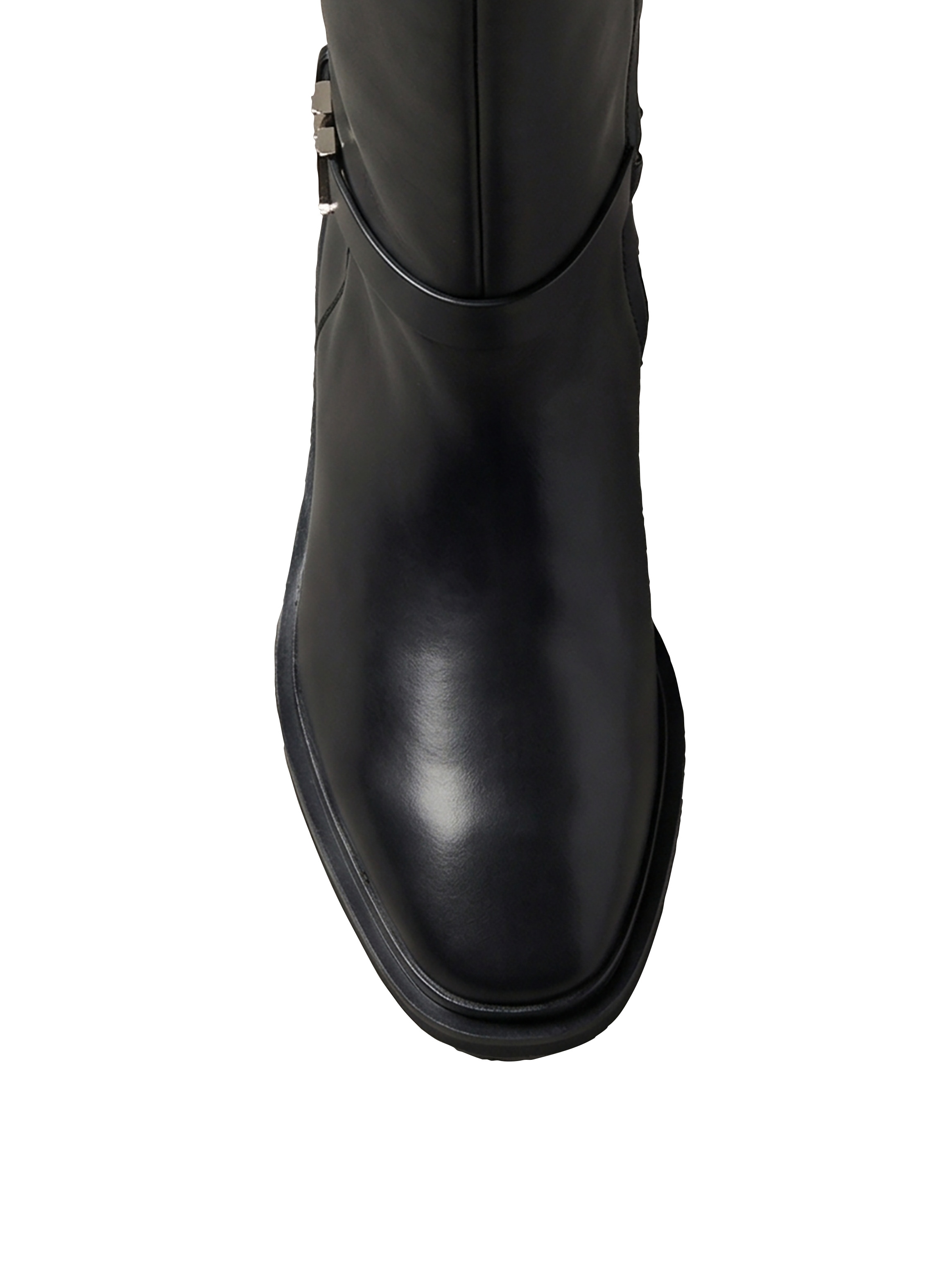 Calvin Klein Stiefel »SQUARE HIGH BOOT LTH MG HDW«  Langschaftstiefel mit CK-Schmucklogo