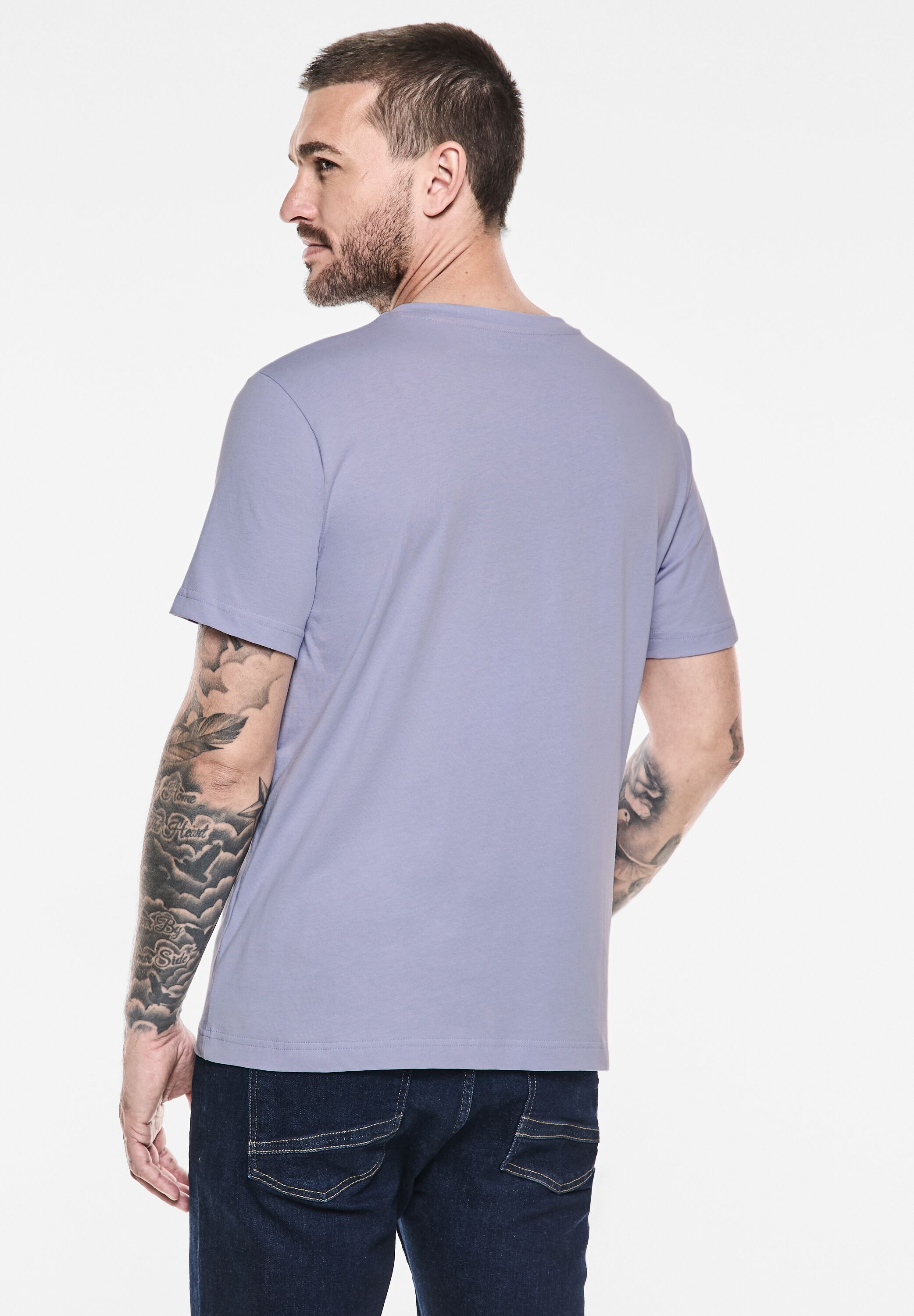 STREET ONE MEN T-Shirt, aus reiner Baumwolle