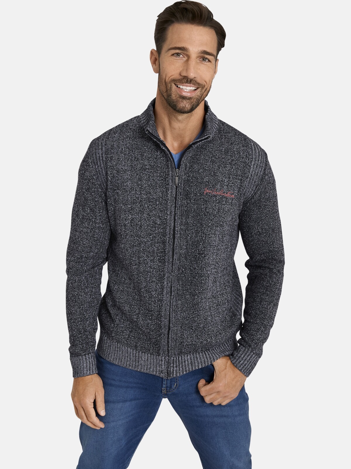 Jan Vanderstorm Strickjacke "Strickjacke INGRABAN"