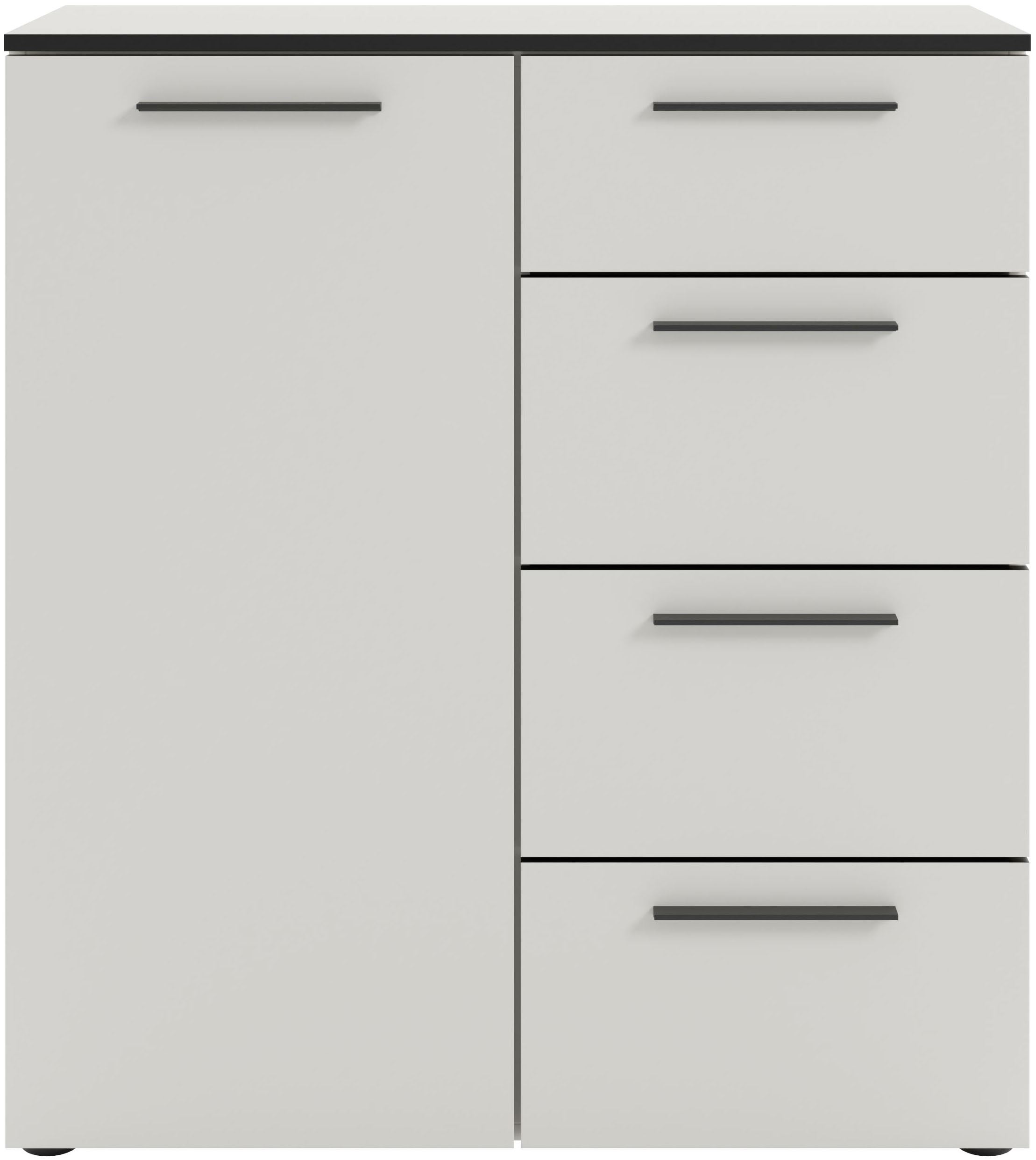 Manjana Möbel Kommode "Kommode mit Schwarz matten Metallgriffen in verschie günstig online kaufen