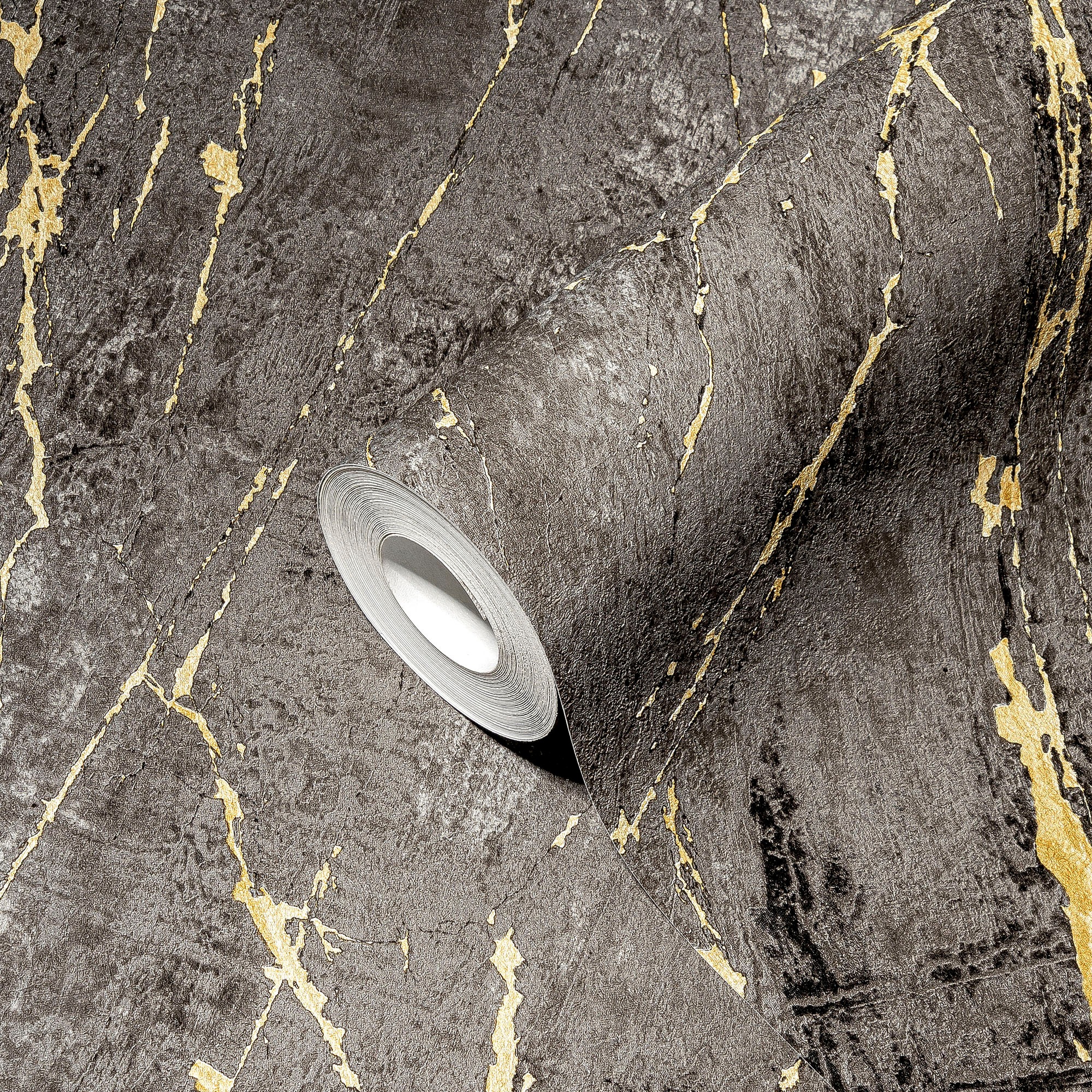 A.S. Création Vliestapete »THE BOS Marmor Marmortapete« gemustert | matt | neutral strukturiert Steinoptik Tapeten Wohnzimmer Schlafzimmer Küche modern Design Design