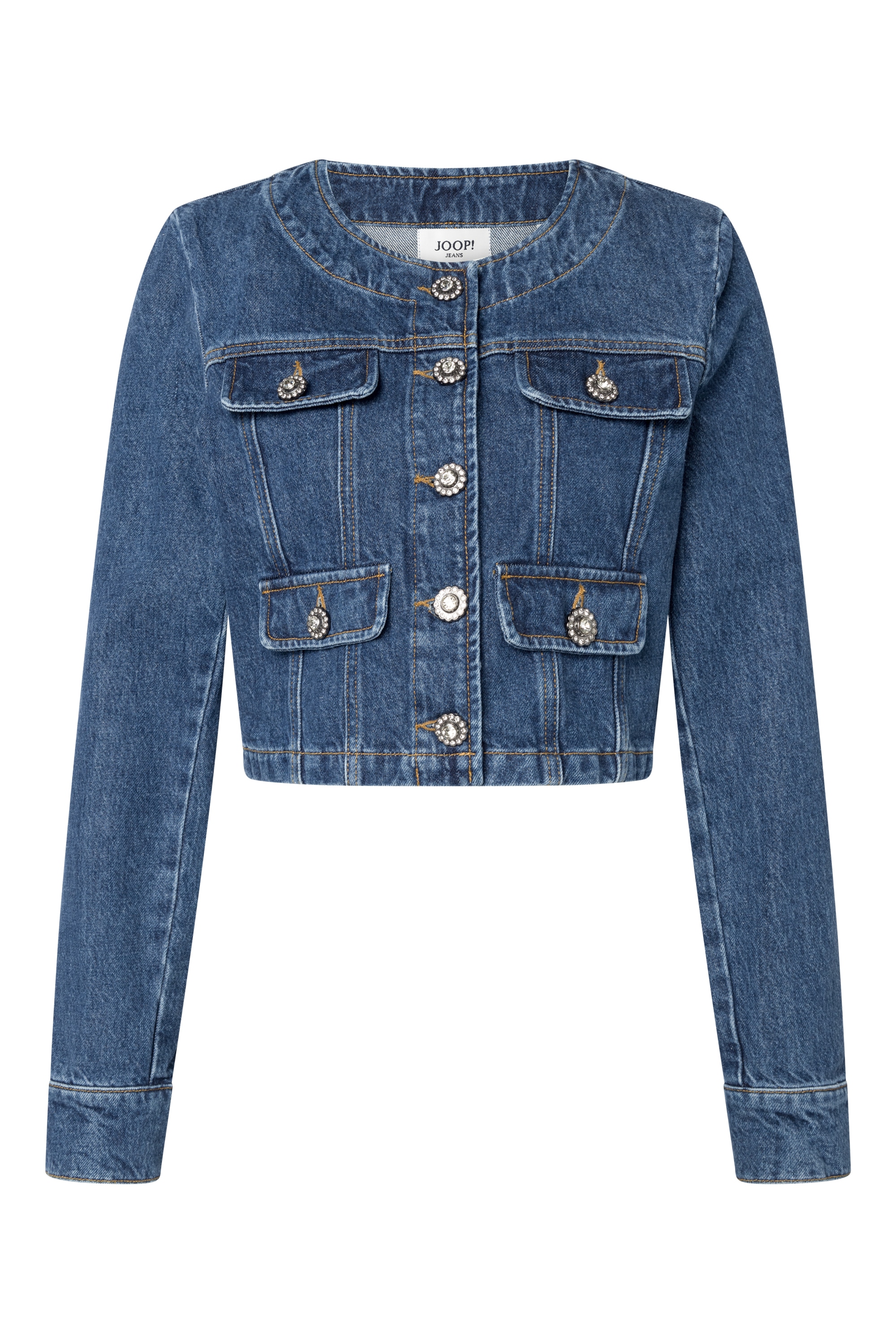 Joop Jeans Jeansblazer "Ina", Mit Rundhalsausschnitt günstig online kaufen