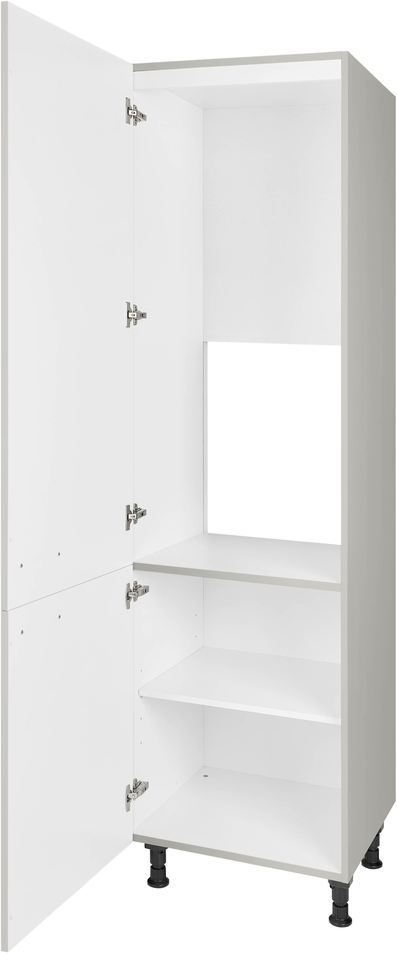 nobilia® Kühlumbauschrank »"Touch", mit zwei Türen und zusätzlichem Einlegeboden,«, vormontiert, Ausrichtung wählbar, Breite/Höhe: 60/216,6 cm