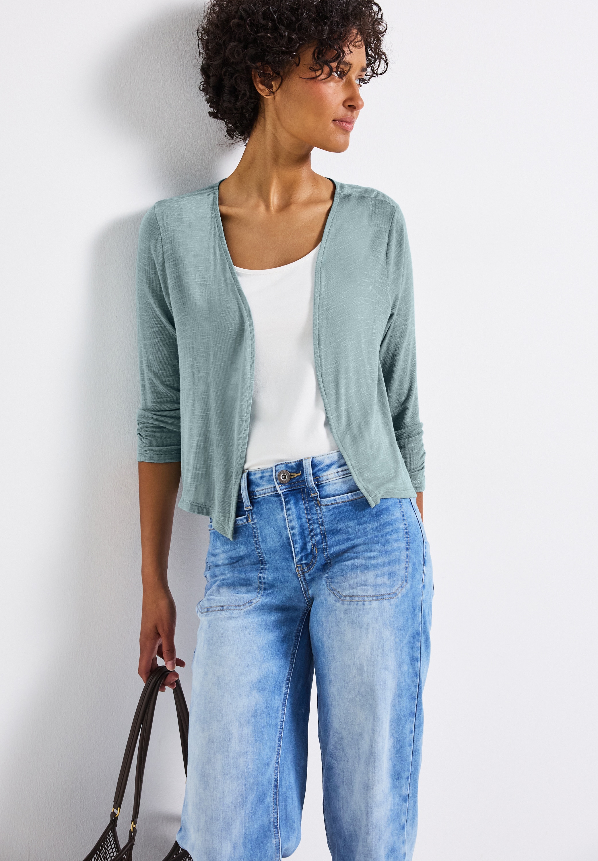 STREET ONE Shirtjacke "Style Suse", mit 3/4-Ärmel günstig online kaufen