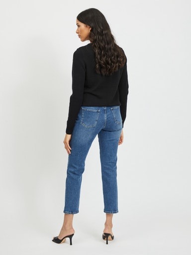 Vila Pull à Col En V Ril Black M Femme 4