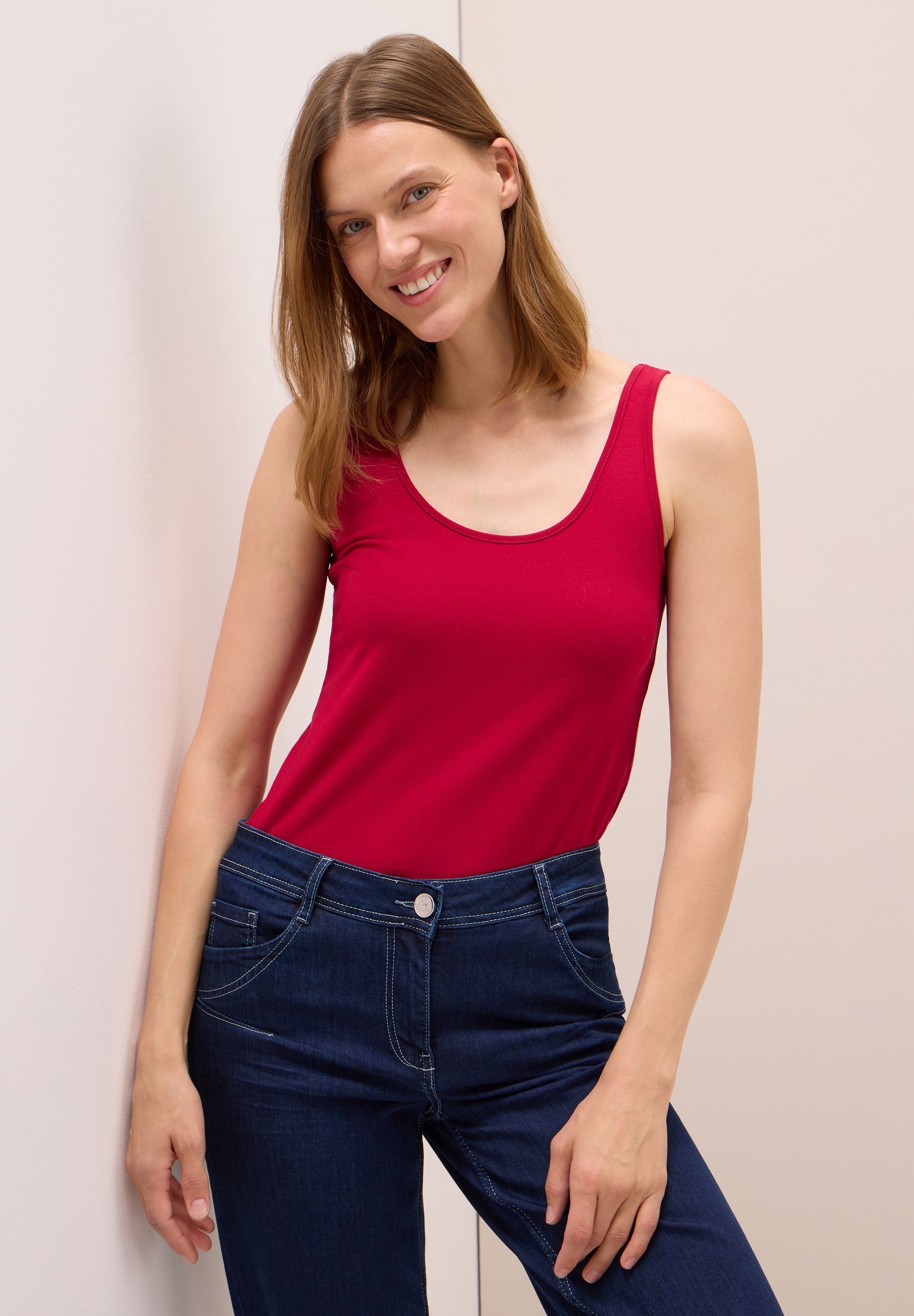 Cecil Longtop aus Baumwolle mit Stretchanteil