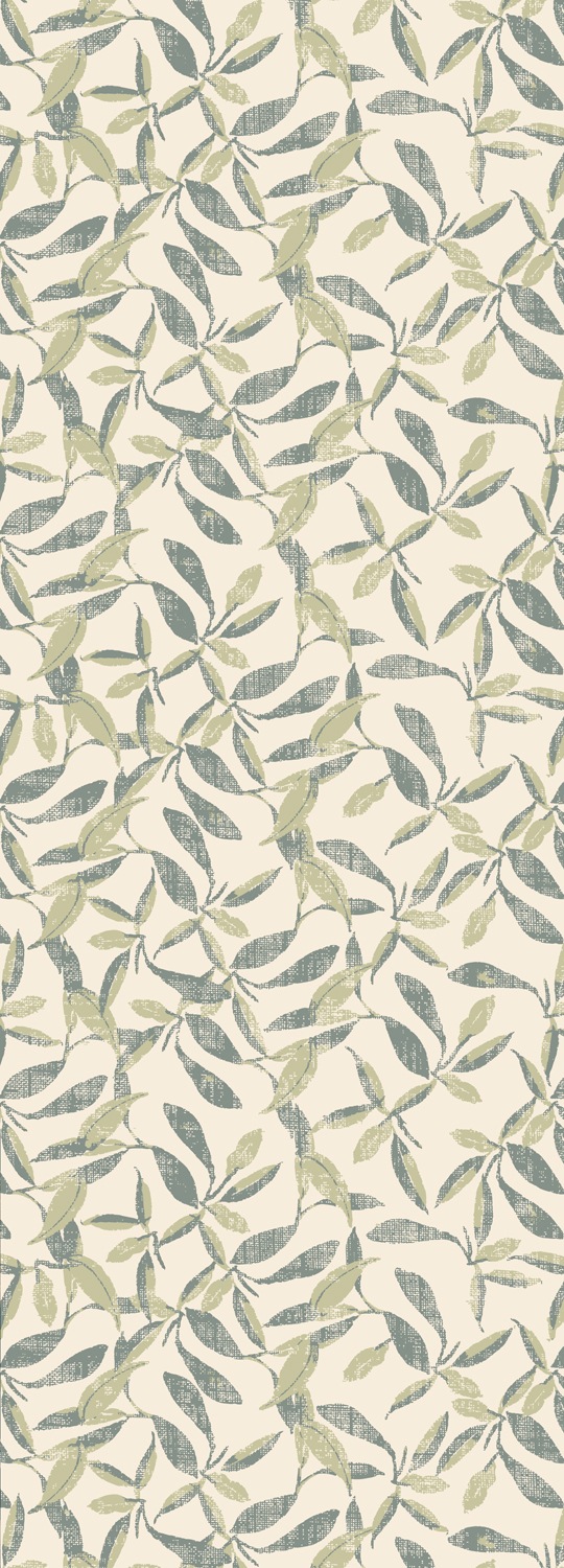 queence Vinyltapete »Blätter - Grüntöne«, Rechnung mit Tapete 90x250cm Motiv per botanisch, herbstlichem BAUR Selbstklebende 