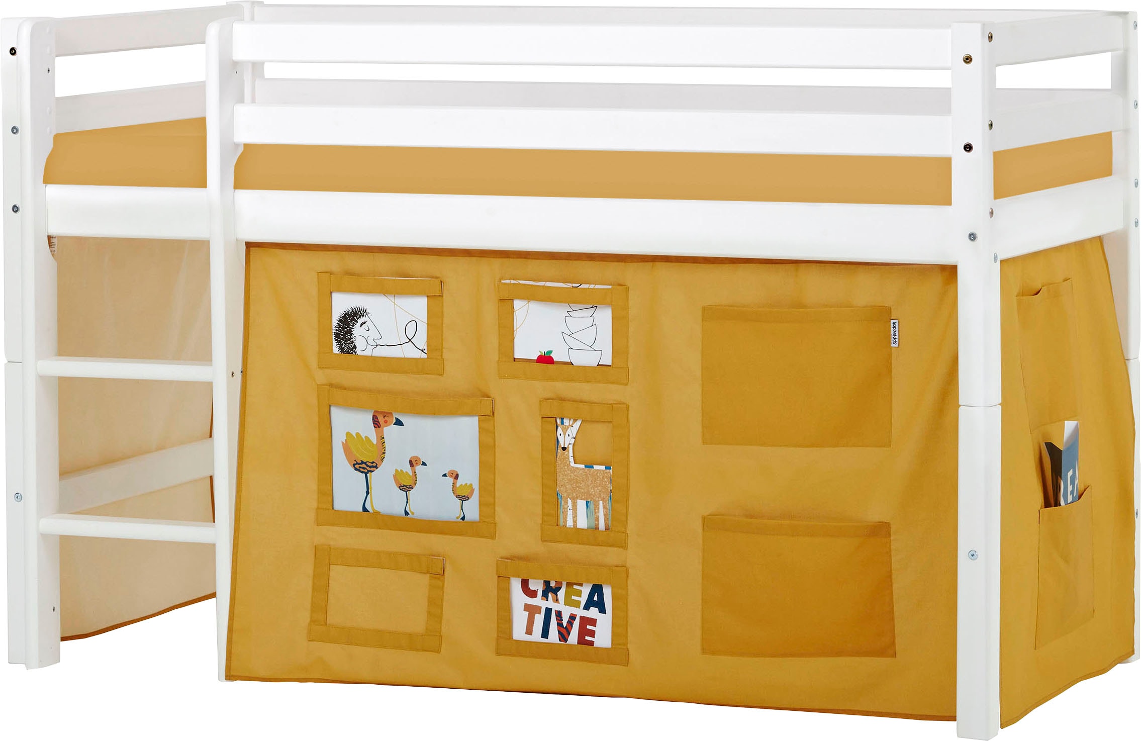 Hoppekids Hochbett »ECO Dream«, mit Matratze & Vorhang, große Auswahl kaufen