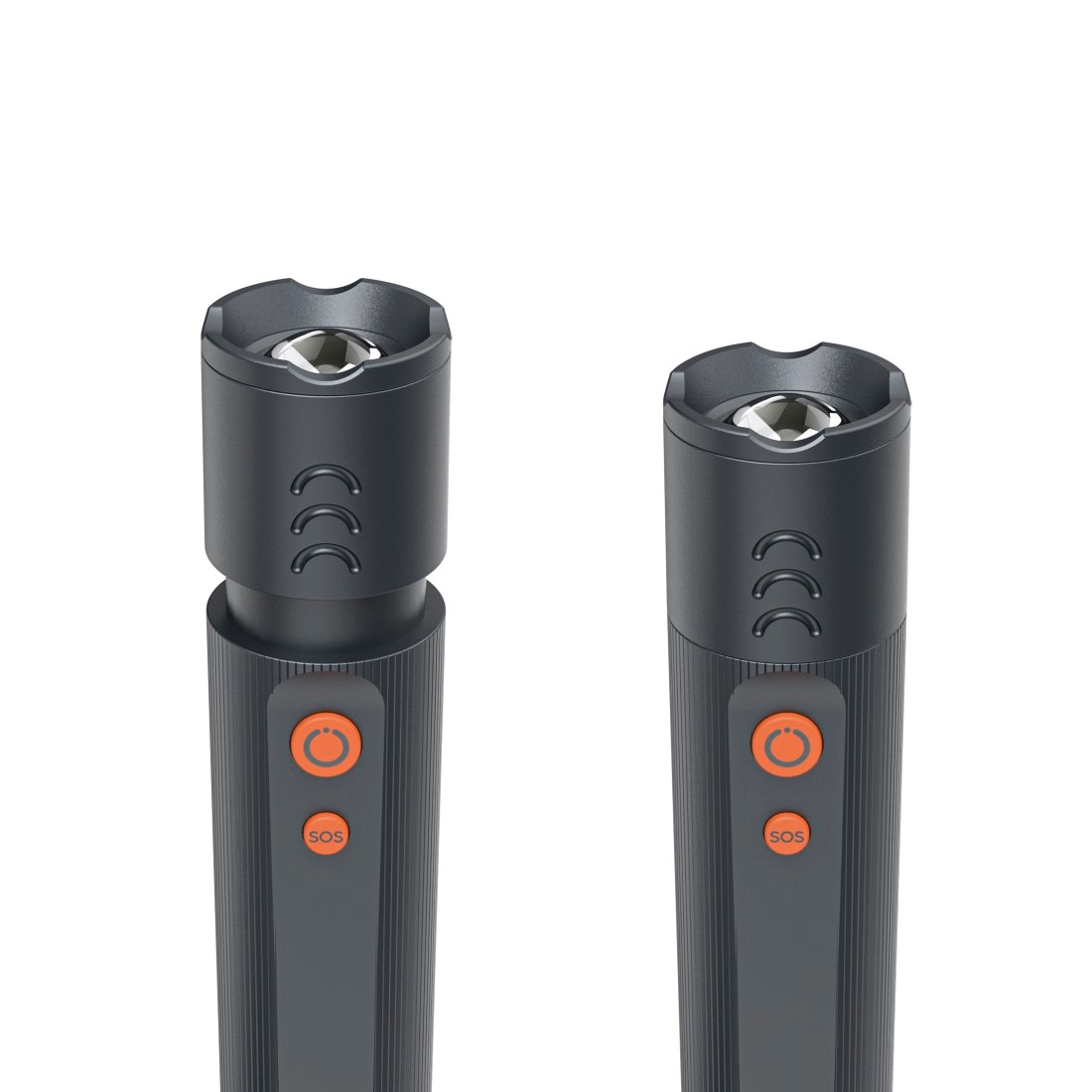 Hama LED Taschenlampe »LED Taschenlampe aufladbar (4 Lichtmodi, zoombar, stoßfest, SOS-Modus)« stromsparend, 300 m Leuchtweite, robust