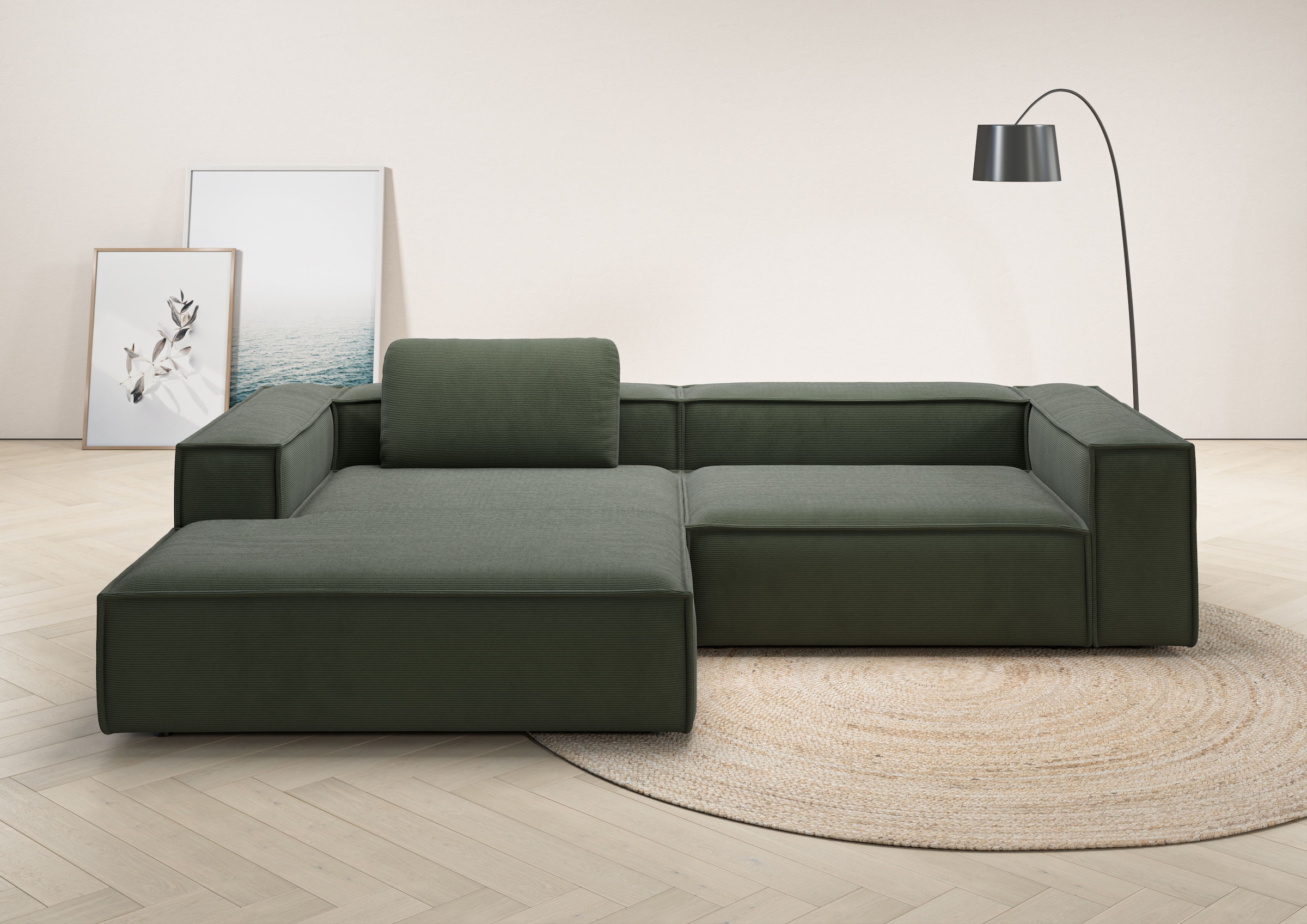 Places of Style Ecksofa "Watertown, modernes XXL L-Form, 306 cm breit", Gro günstig online kaufen