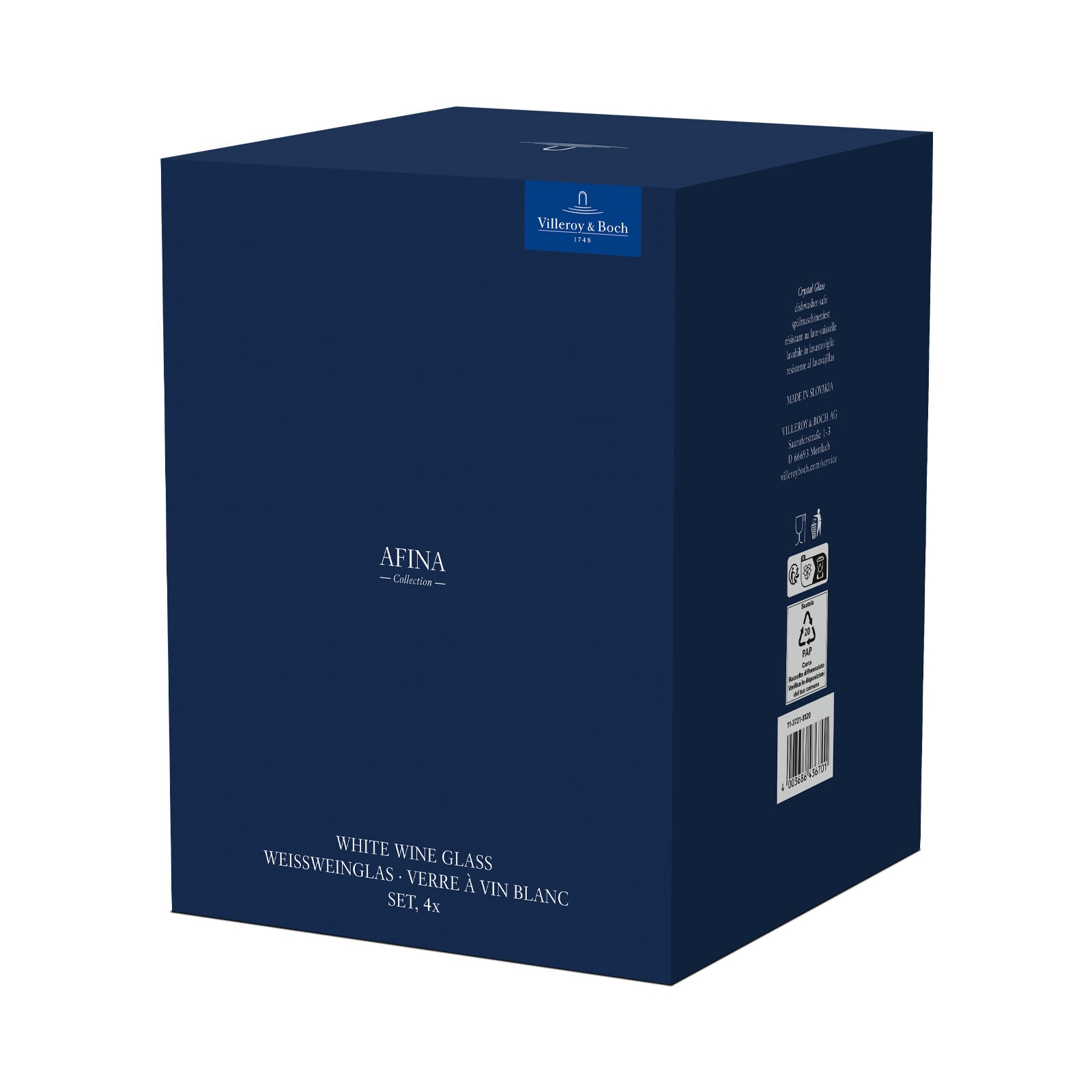 Villeroy & Boch Weißweinglas »Weißweingläser Afina 125 ml 4er Set transparent«