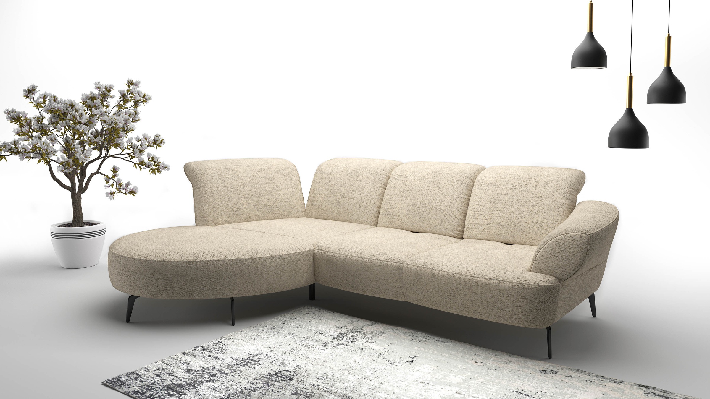 sit&more Ecksofa "Dance, L-Form, inkl. Sitztiefenverstellung", inkl. Click& günstig online kaufen