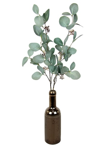 Kunstzweig »Eukalyptus«, In Keramikvase
