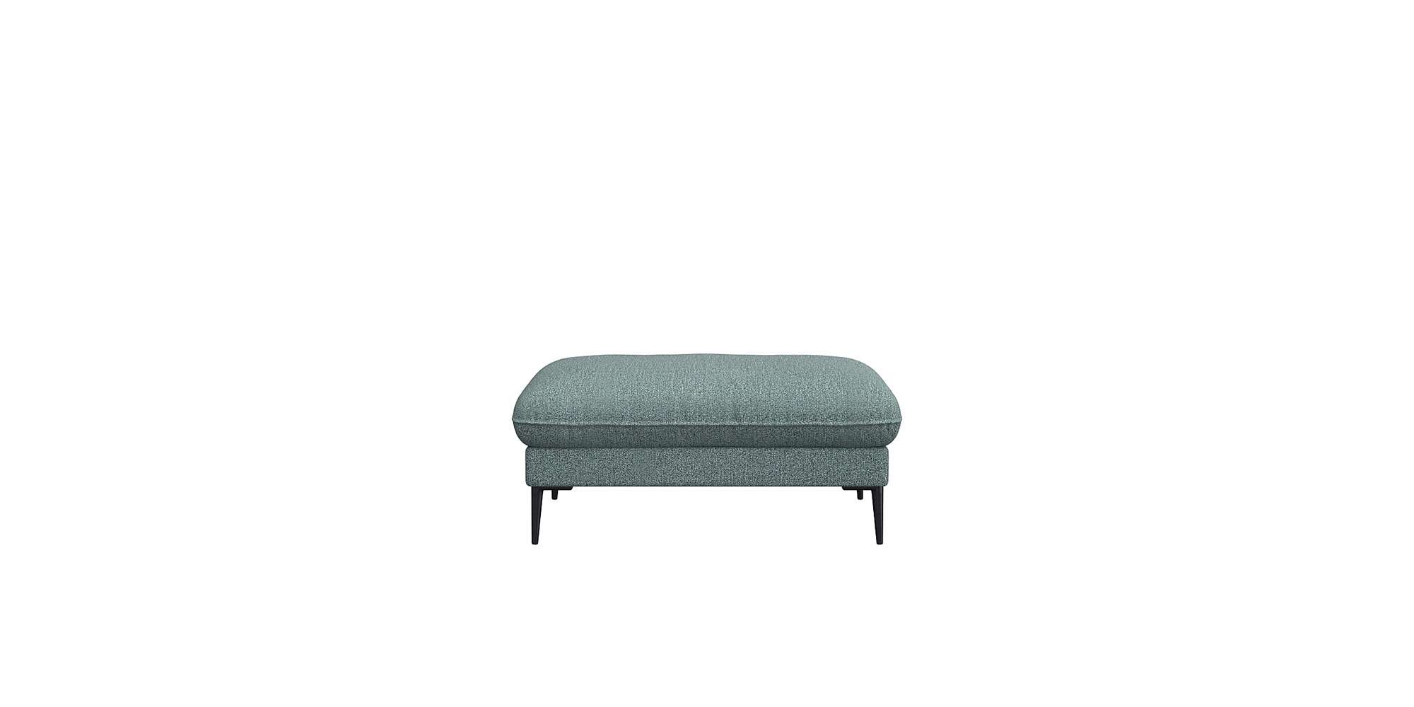 Thumbnail - FLEXLUX Pouf "Salino, Fußhocker, Sitzhocker, Polsterhocker,", Kaltschaum & Stahl-Wellen, Füsse Schwarz