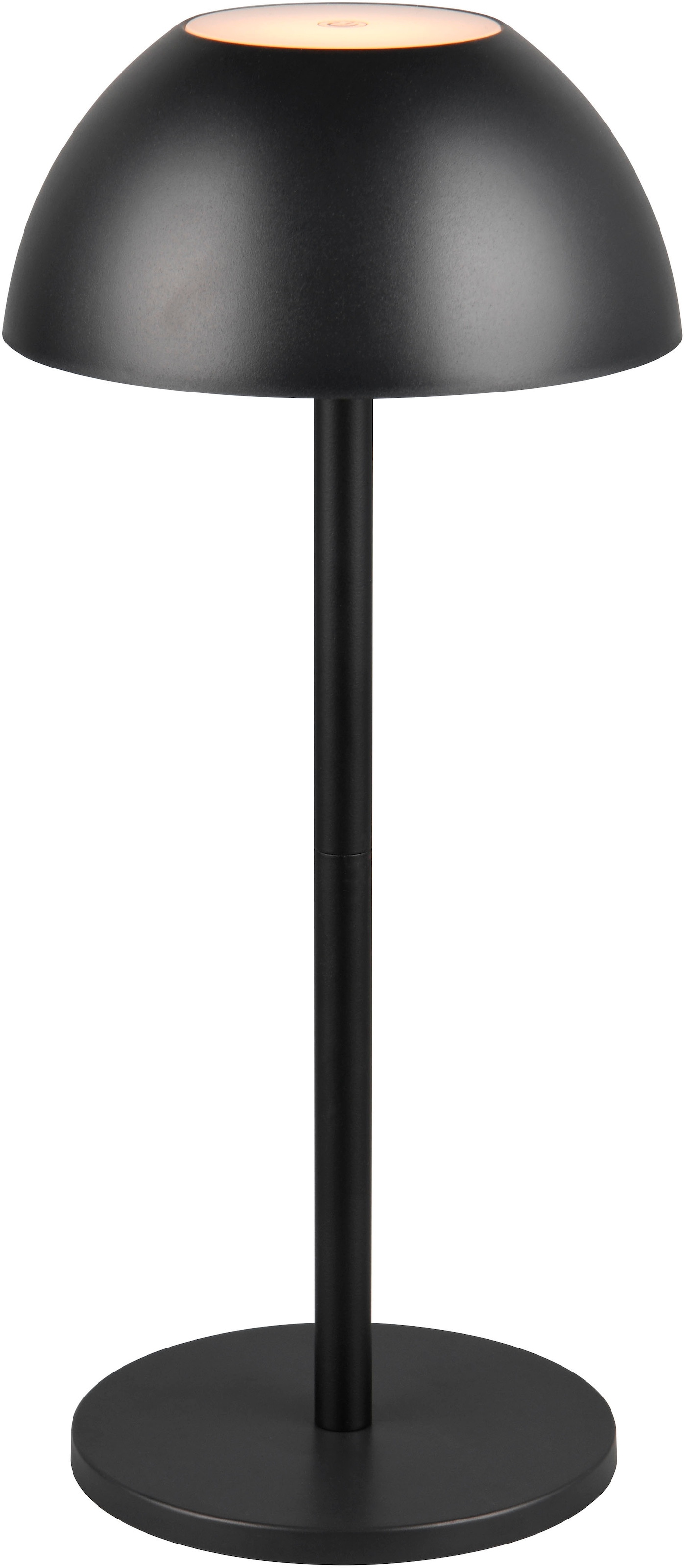 REALITY Leuchten "RICARDO Tischleuchte (Stück)" LED-Board 1 Stk. Warmweiß Outdoor Akku Tischlampe Pilzdesign, USB-C, 4-fach Touch Dimmer, IP54