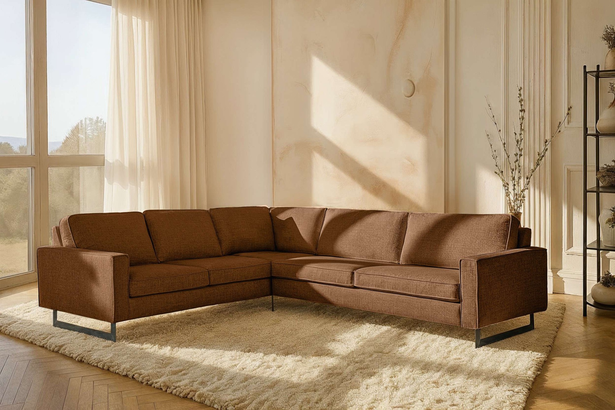 Home affaire Ecksofa "Pinto, XXL, 250/290 cm, langer Schenkel, Ottomane" Co günstig online kaufen