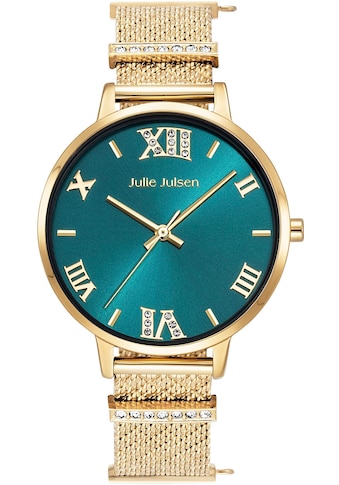 Quarzuhr »Julie Julsen Charming Roman Gold Emerald, JJW1411YGME-36-2«