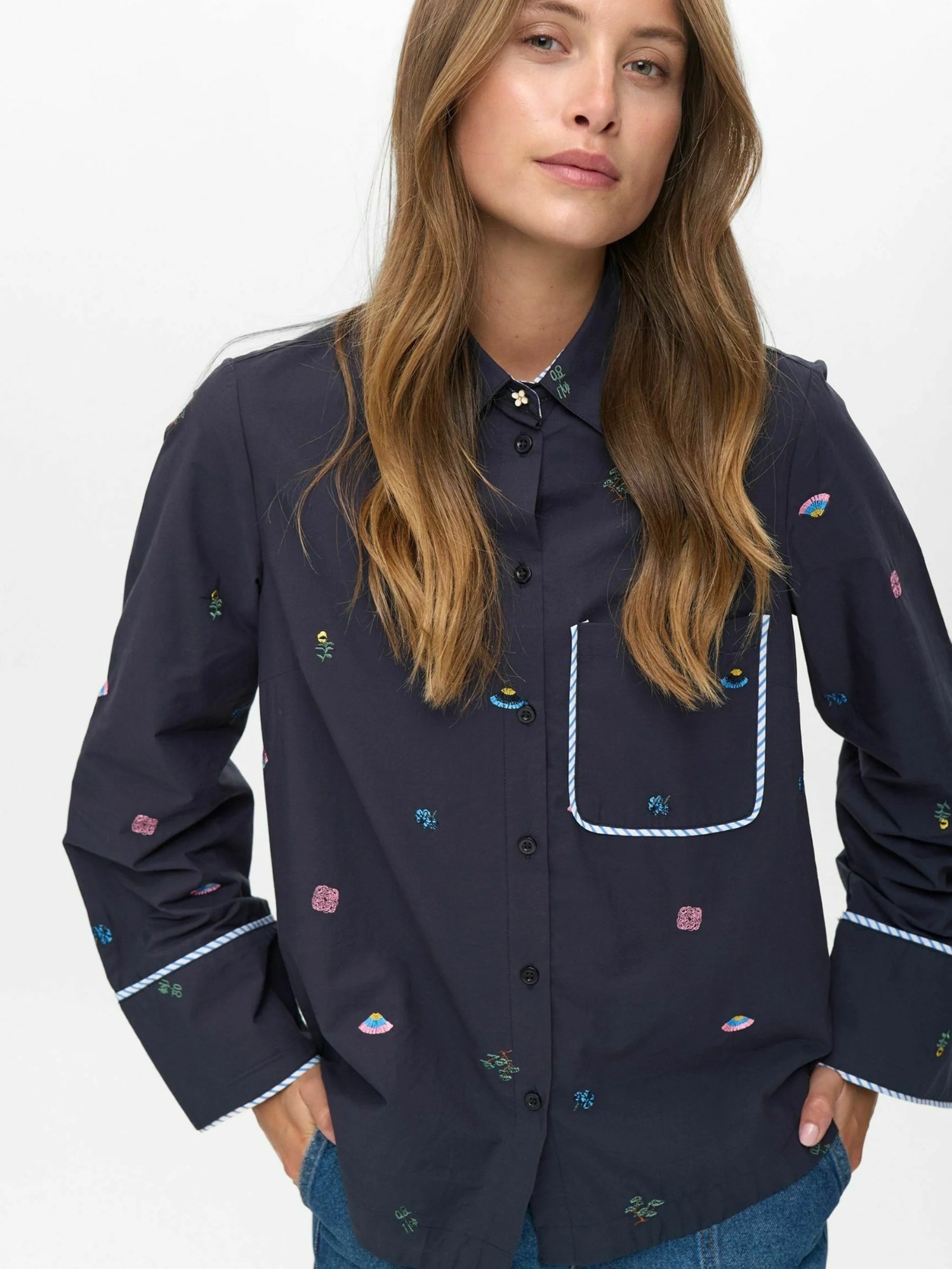 nümph Langarmhemd »Nümph Shirt NUCHIRO«
