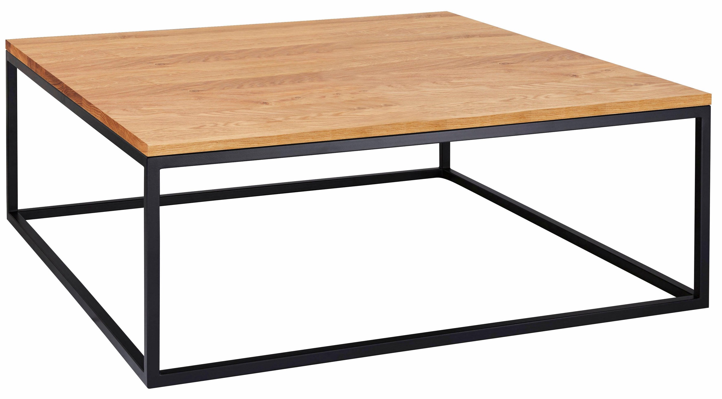 Home affaire Couchtisch »Voorst«, aus massiver Eiche und Metallgestell