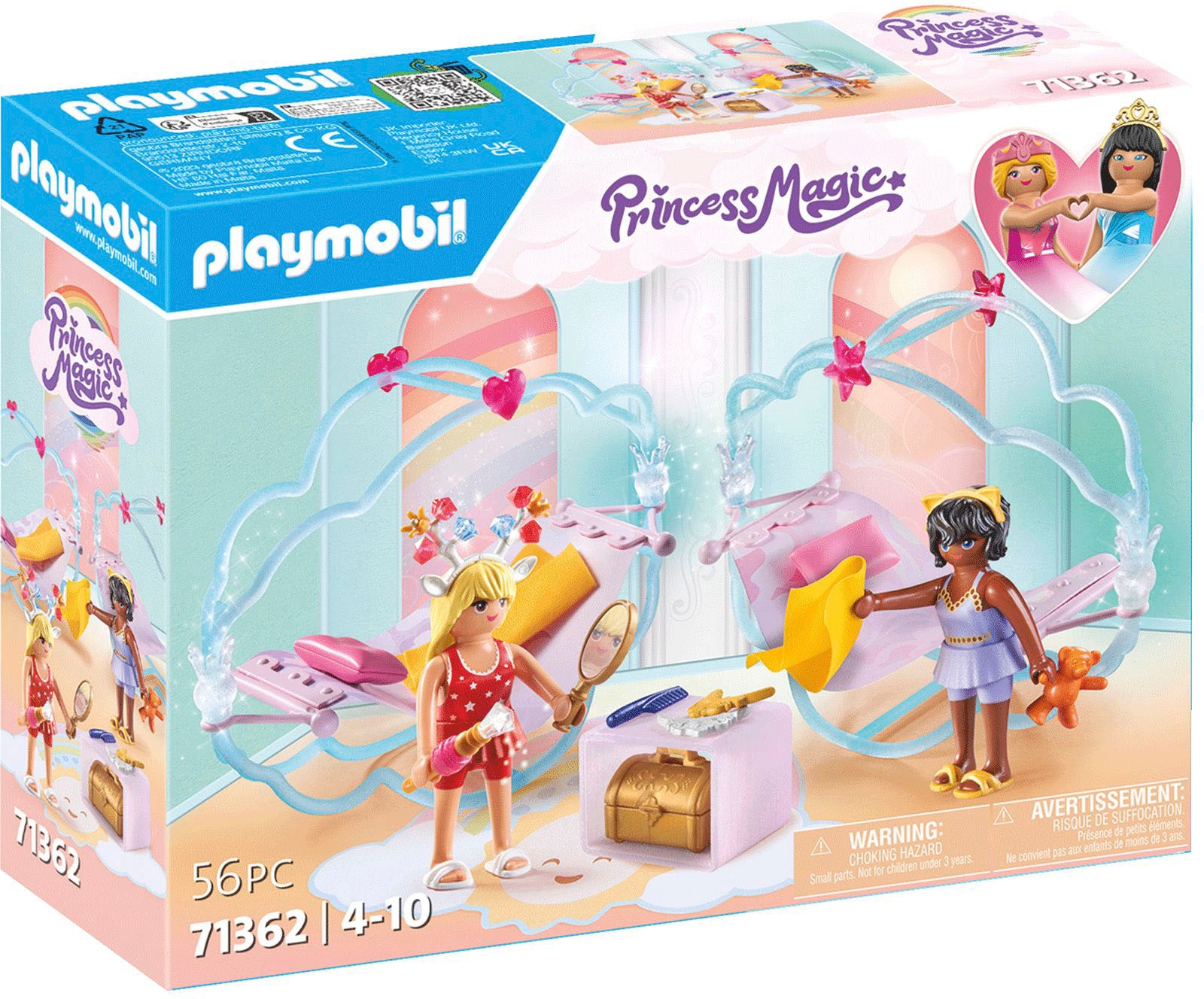 Playmobil® Konstruktions-Spielset »Himmlische Pyjamaparty (71362), Princess Magic«, (56 St.), Made in Europe