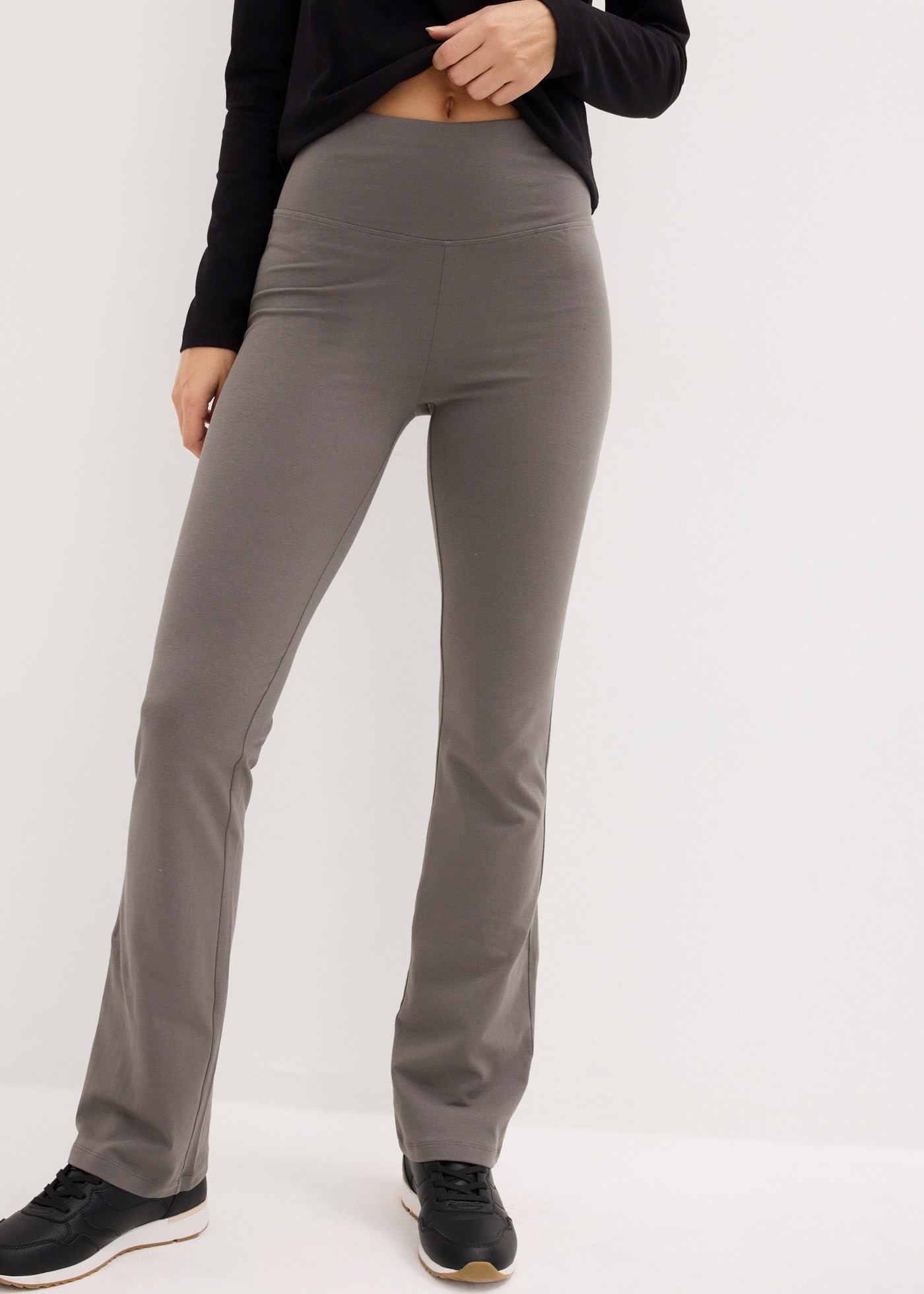 bonprix Leggings "Baumwoll-Leggings, Flared Leg" mit elastischem Bund günstig online kaufen