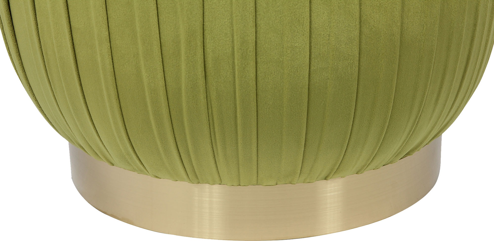 Kayoom Polsterhocker »Hocker Lyla 125, Edler Touch durch goldenen Sockel, Samtbezug«, (1 St.), samtweich, gesteppte Ziernaht, Edelstahlsockel, Hochwertiger Samtbezug