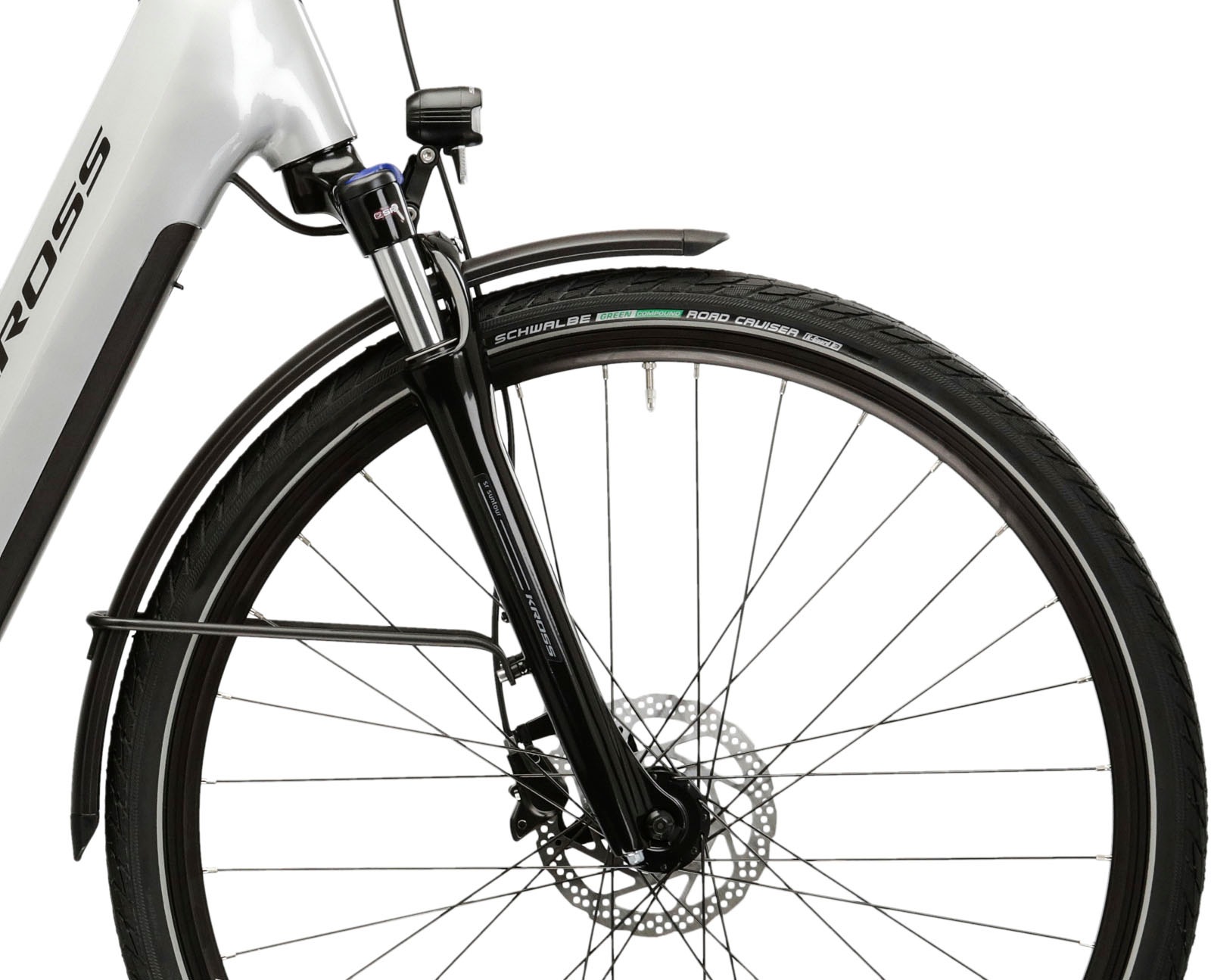 Kross E-Bike »KROSS E-Trekkingrad Trans 5.0 28" silber 9 Gänge«, 9 Gang, microSHIFT, ADVENT M619, Mittelmotor 250 W