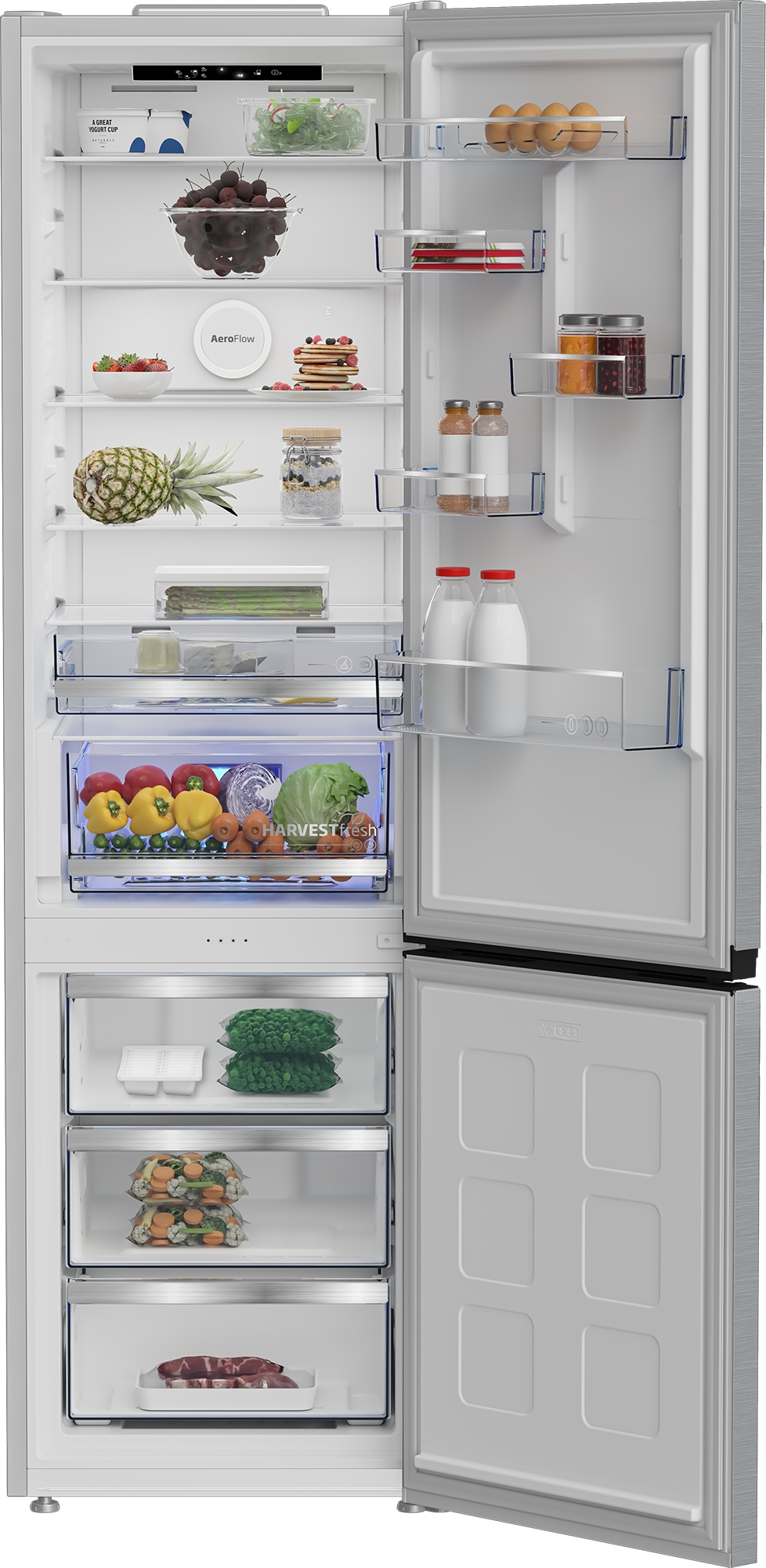 BEKO Kühl-/Gefrierkombination "B5RCNA416HXB" 203,5 cm hoch 59,5 cm breit günstig online kaufen