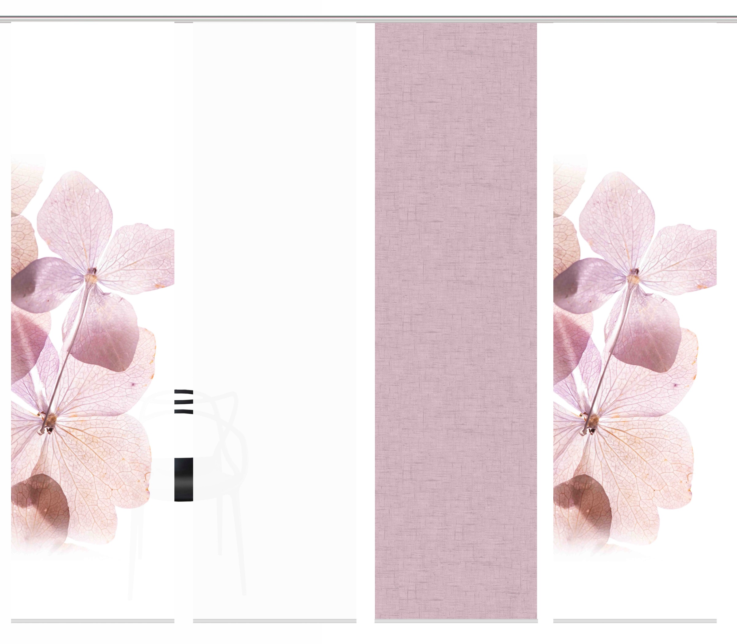 HOME WOHNIDEEN Schiebegardine "BONITA 4er SET" Paneelwagen 4 Stk. tlg. Schi günstig online kaufen