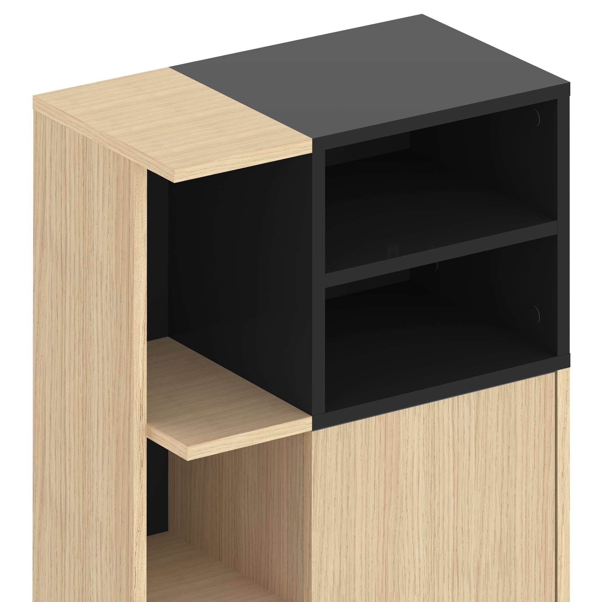 TemaHome Midischrank »Kube Badschrank, Aufbewahrung, Platzsparend, Höhe 109 cm«, mit einer Tür und offene Fächer