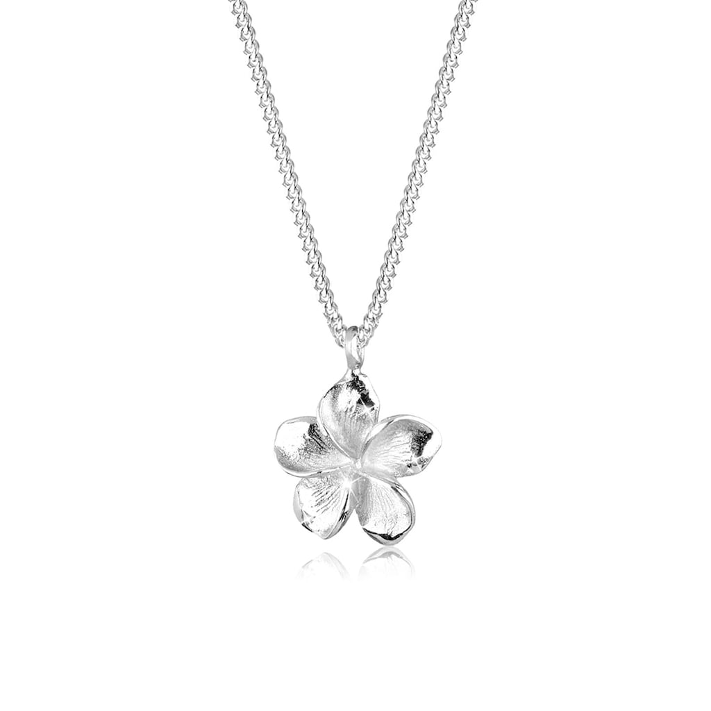 Elli Kette mit Anhänger »Frangipani Blüte 925 Silber«