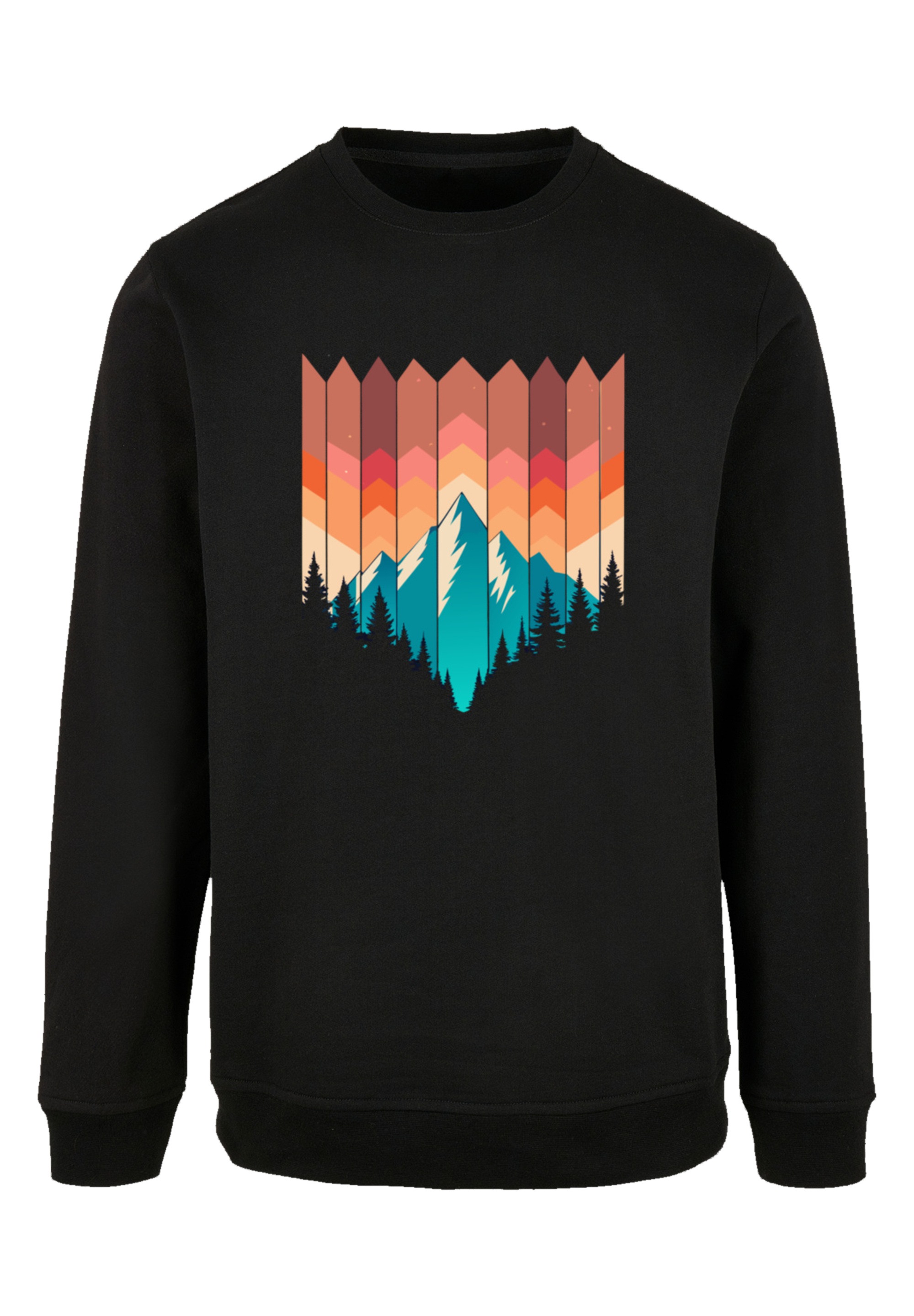 F4NT4STIC Sweatshirt »Berg Sonnenuntergang Geometrisch«, Premium Qualität