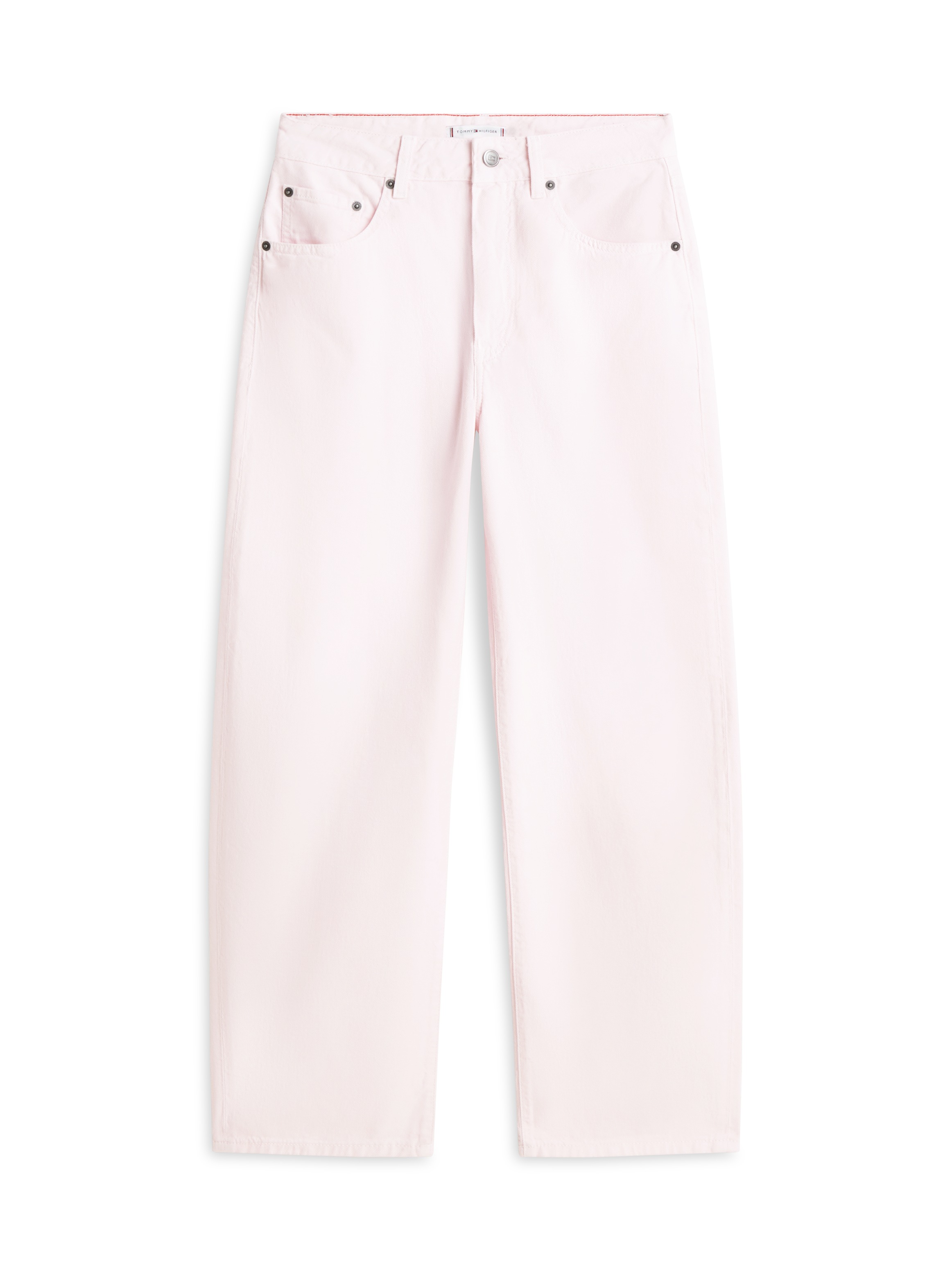 5-Pocket-Jeans TOMMY HILFIGER "DNM LIGHT CLR BARREL RW", Damen, Gr. 28, Länge 30, polar pink, Denim/Jeans, Obermaterial: 100% Baumwolle, unifarben, regular fit, Jeans 5-Pocket-Jeans 3