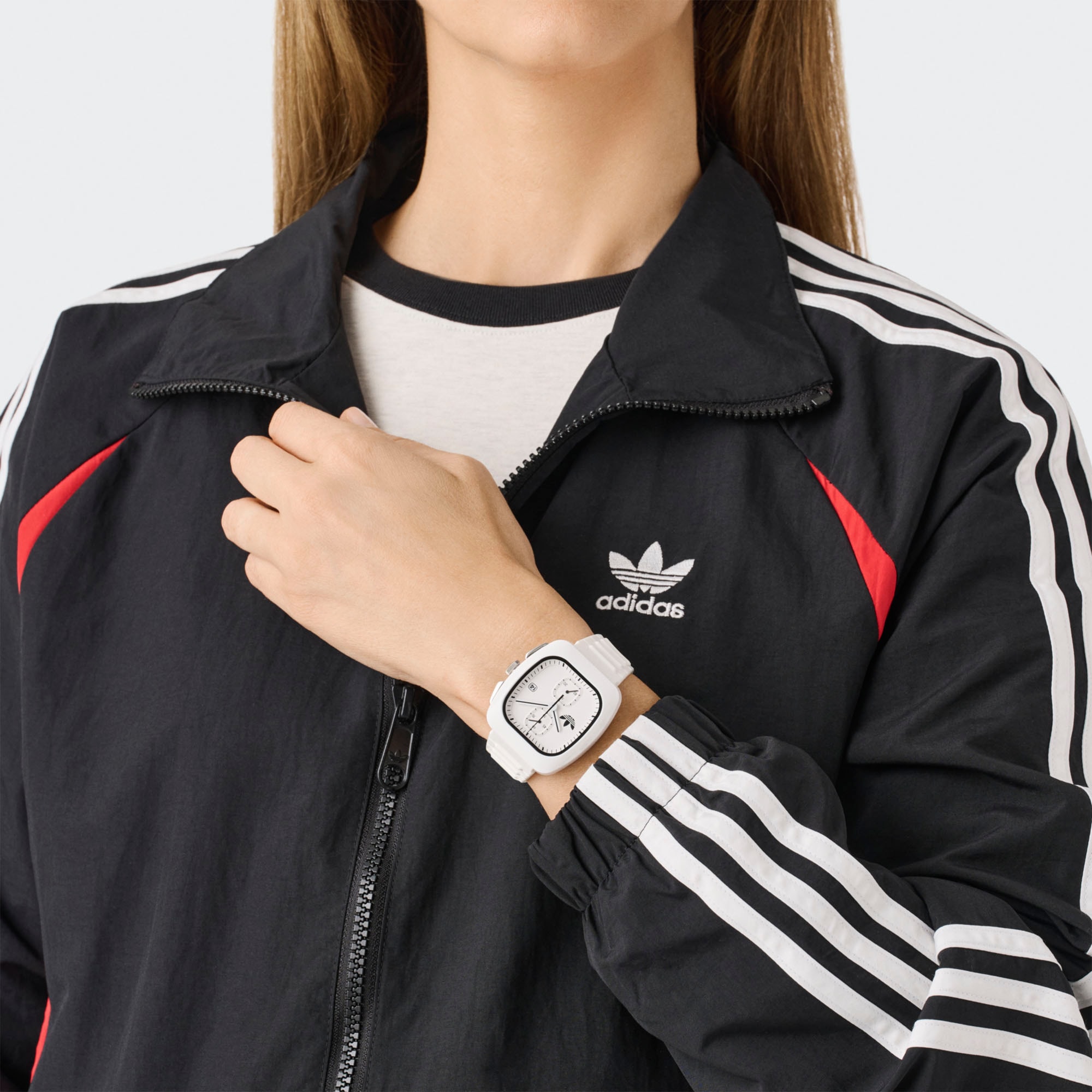 adidas Originals Chronograph »RETRO WAVE TWO CHRONO«, Quarzuhr, Armbanduhr, Herrenuhr, Damenuhr, unisex, Kunststoffarmband