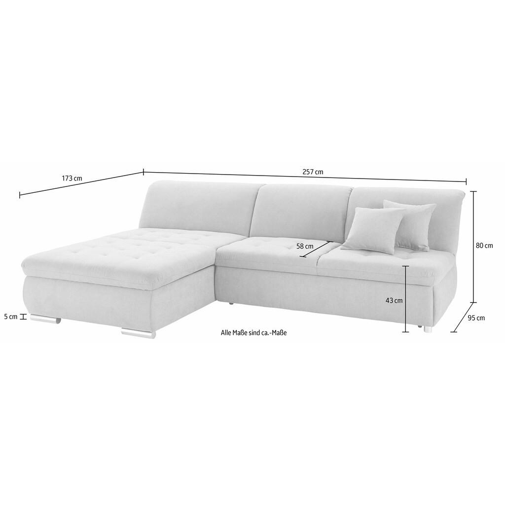 DOMO collection Ecksofa »Baxter L-Form«