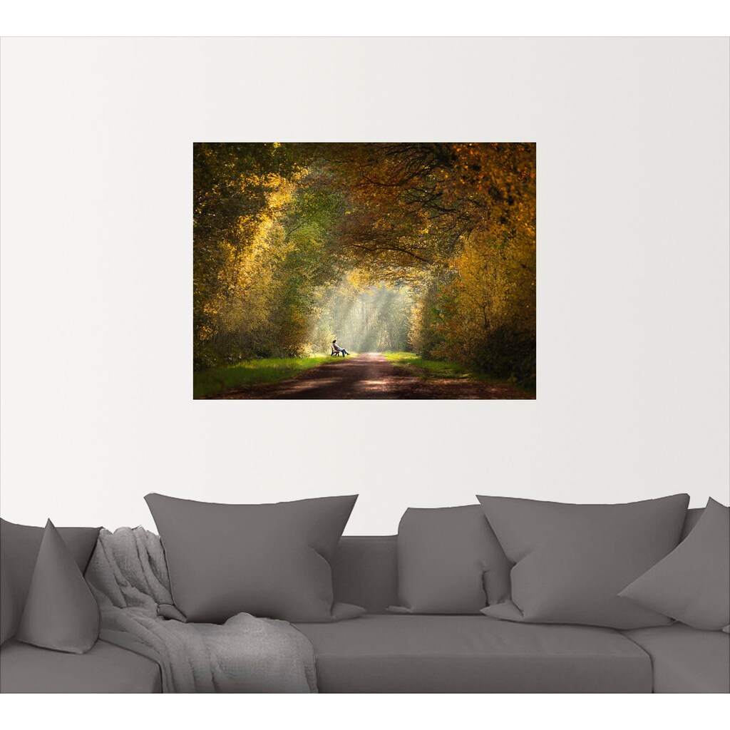 Artland Wandbild »Licht am Ende des Tunnels...«, Wald, (1 St.)