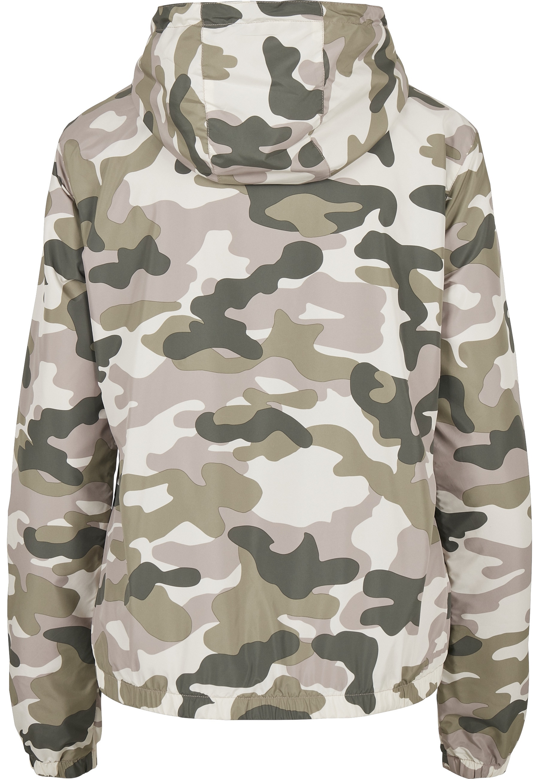 URBAN CLASSICS Funktionsmantel »Urban Classics Damen Ladies Camo Pull Over Jacket«