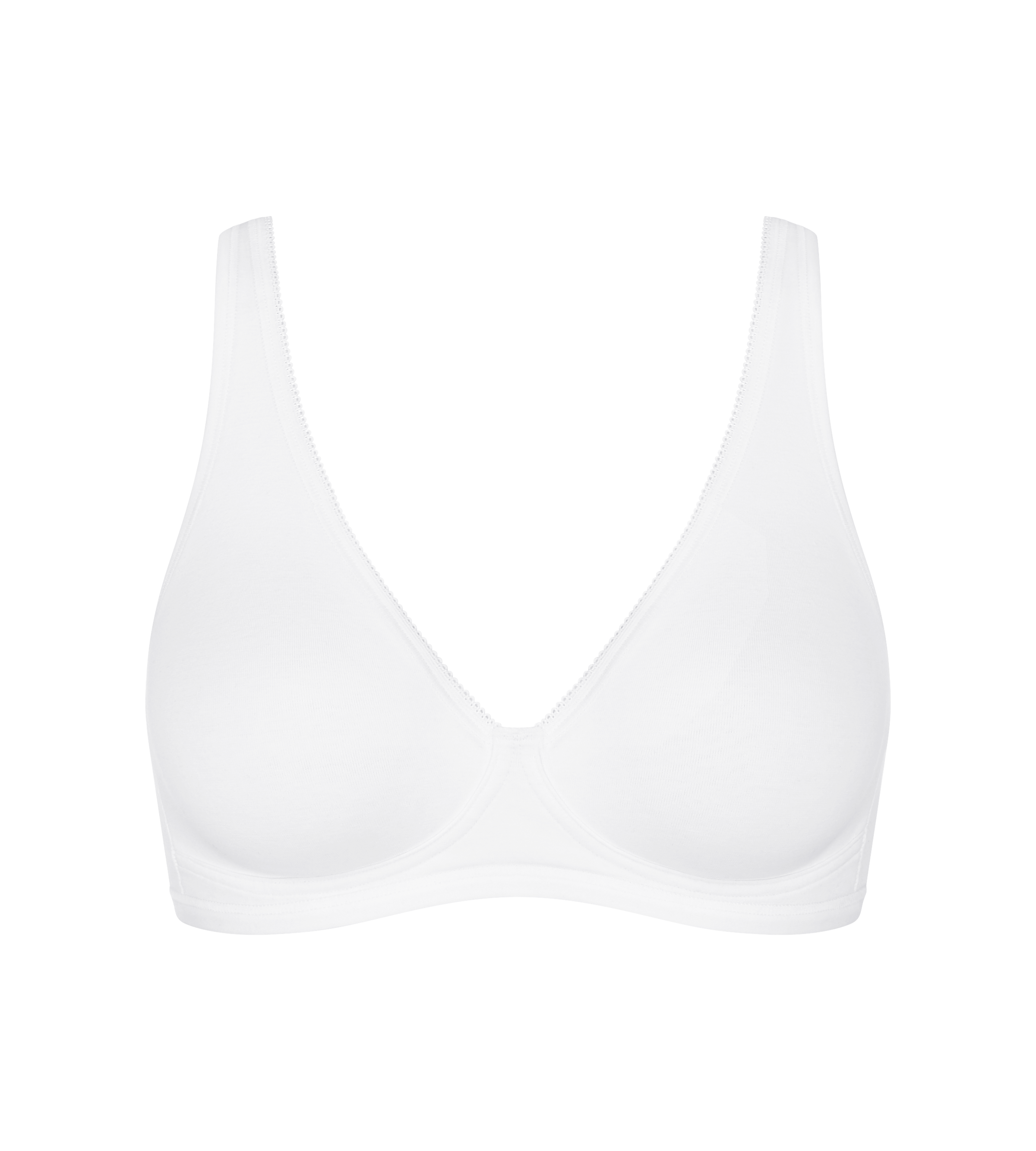 sloggi Bügelloser BH »Basic+ Soft Bra«, perfekter Sitz, ohne Bügel, ohne Einlagen, tiefer V-Ausschnitt
