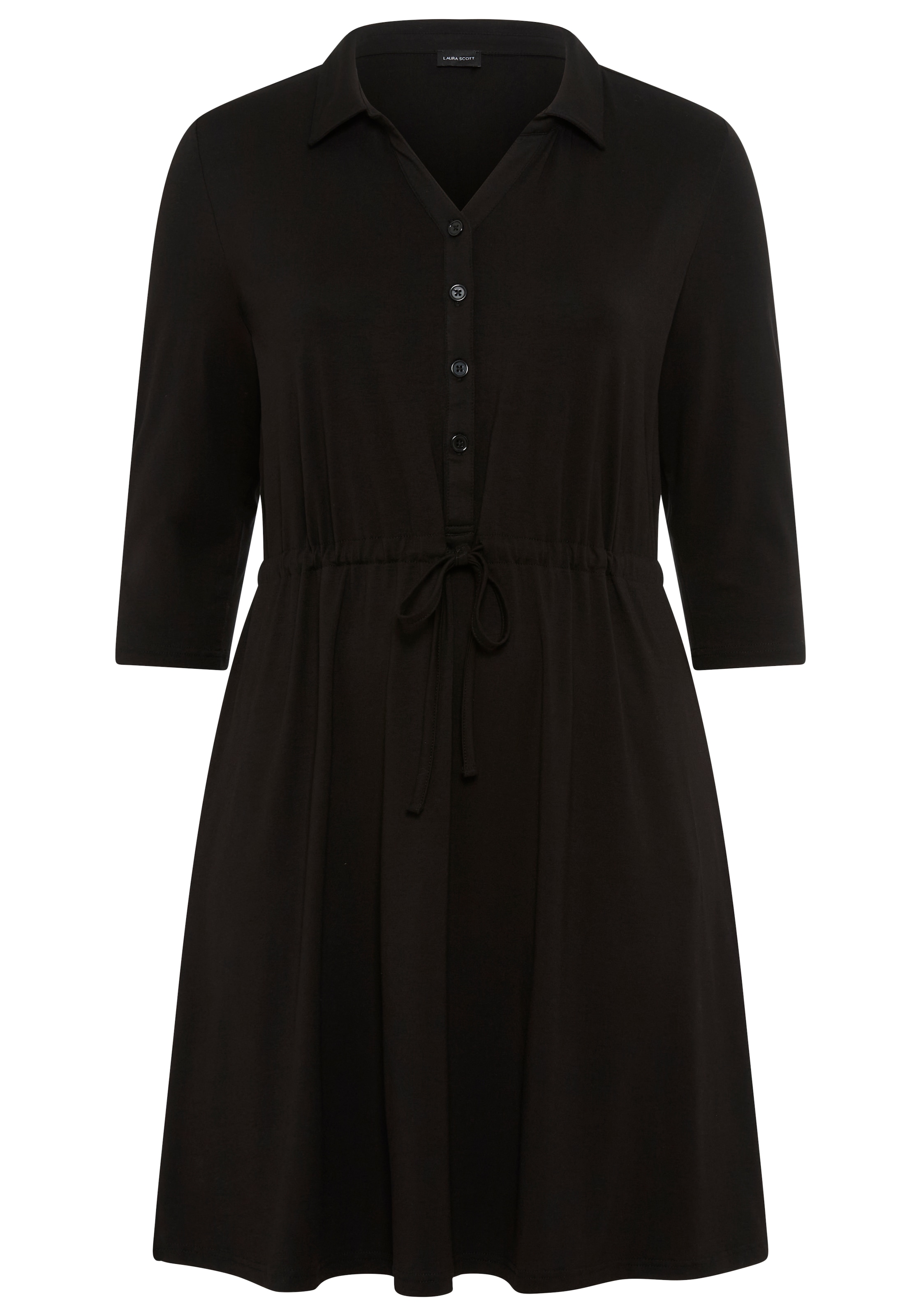 Laura Scott CURVE Midikleid, mit tailliertem Tunnelzug - GROSSE GRÖSSE