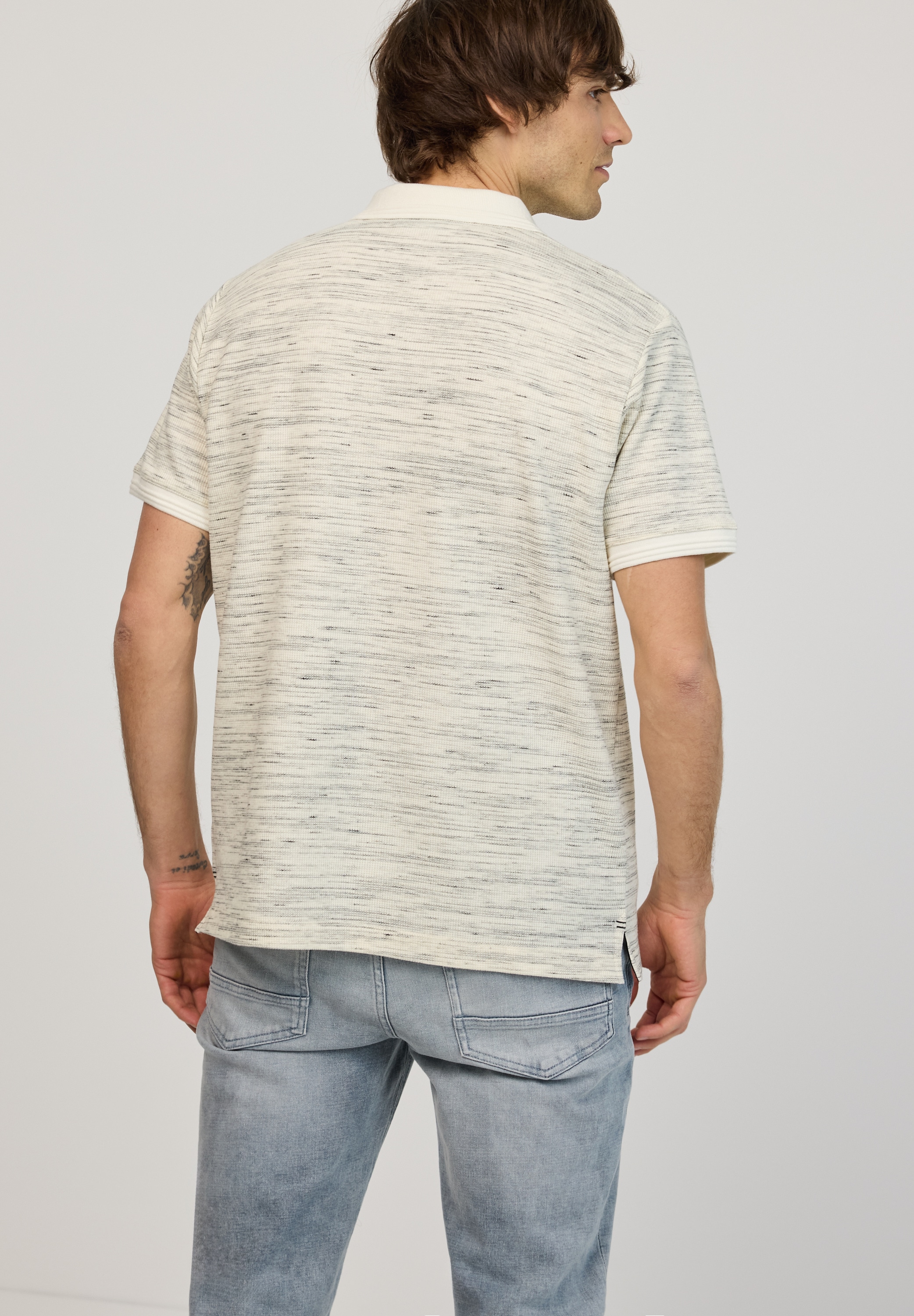 STREET ONE MEN Poloshirt im soften Baumwoll-Mix