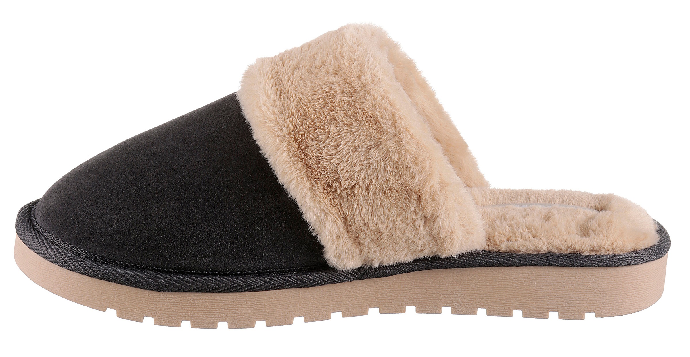 Romika Pantoffel, mit weichem Fellimitat
