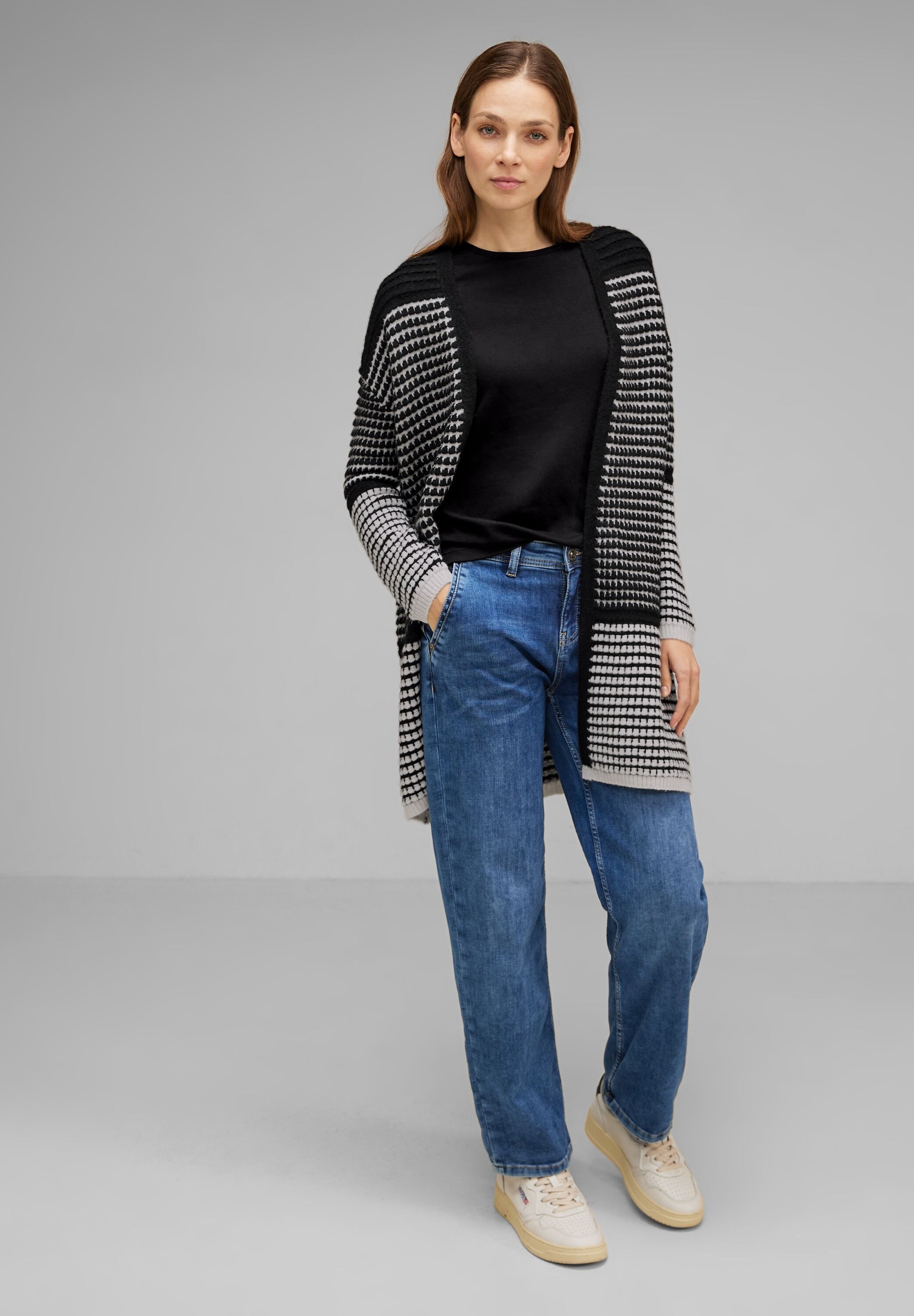 STREET ONE Longstrickjacke, mit Strick-Struktur